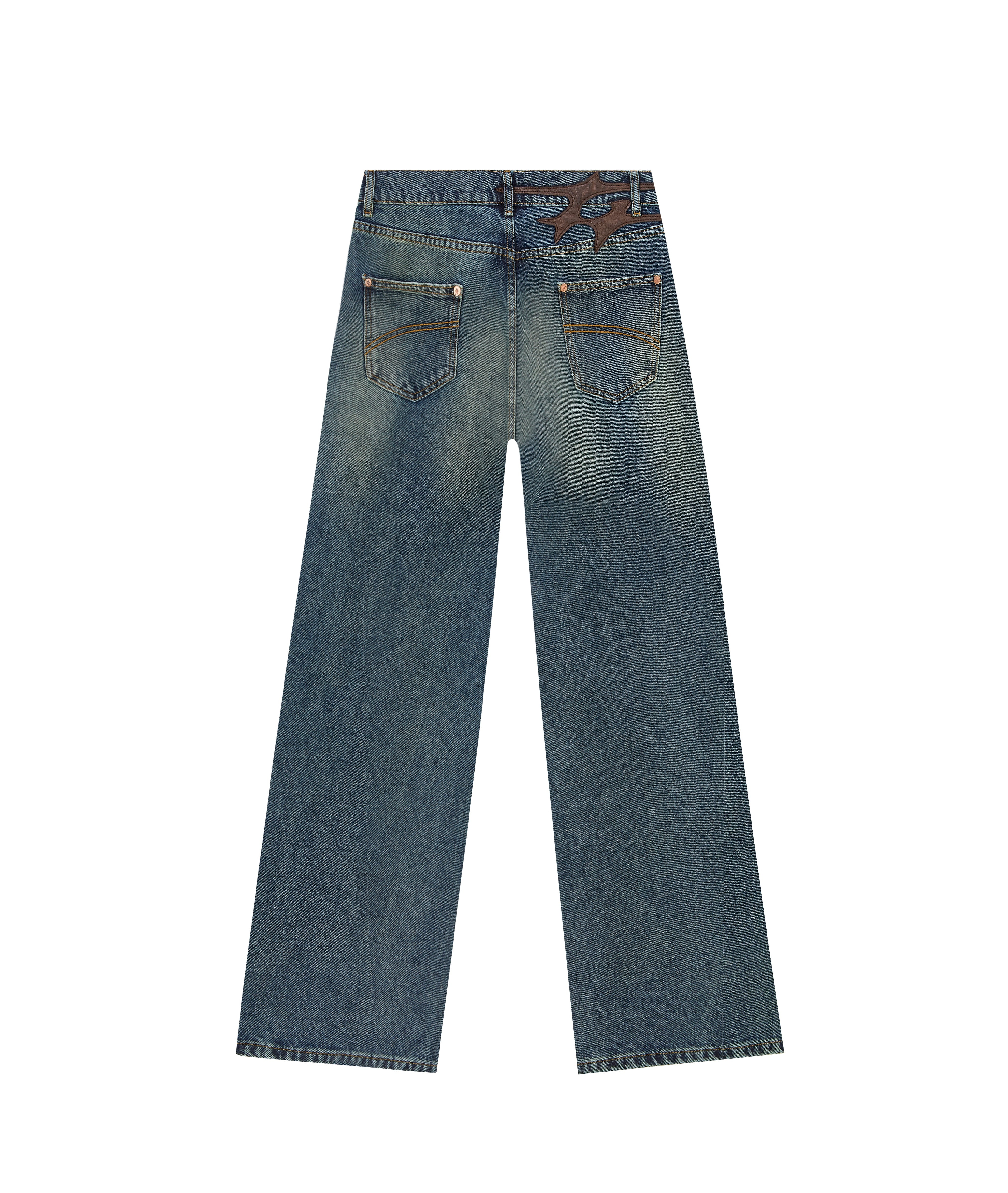 SKIN DENIM WASHED DARK NAVY