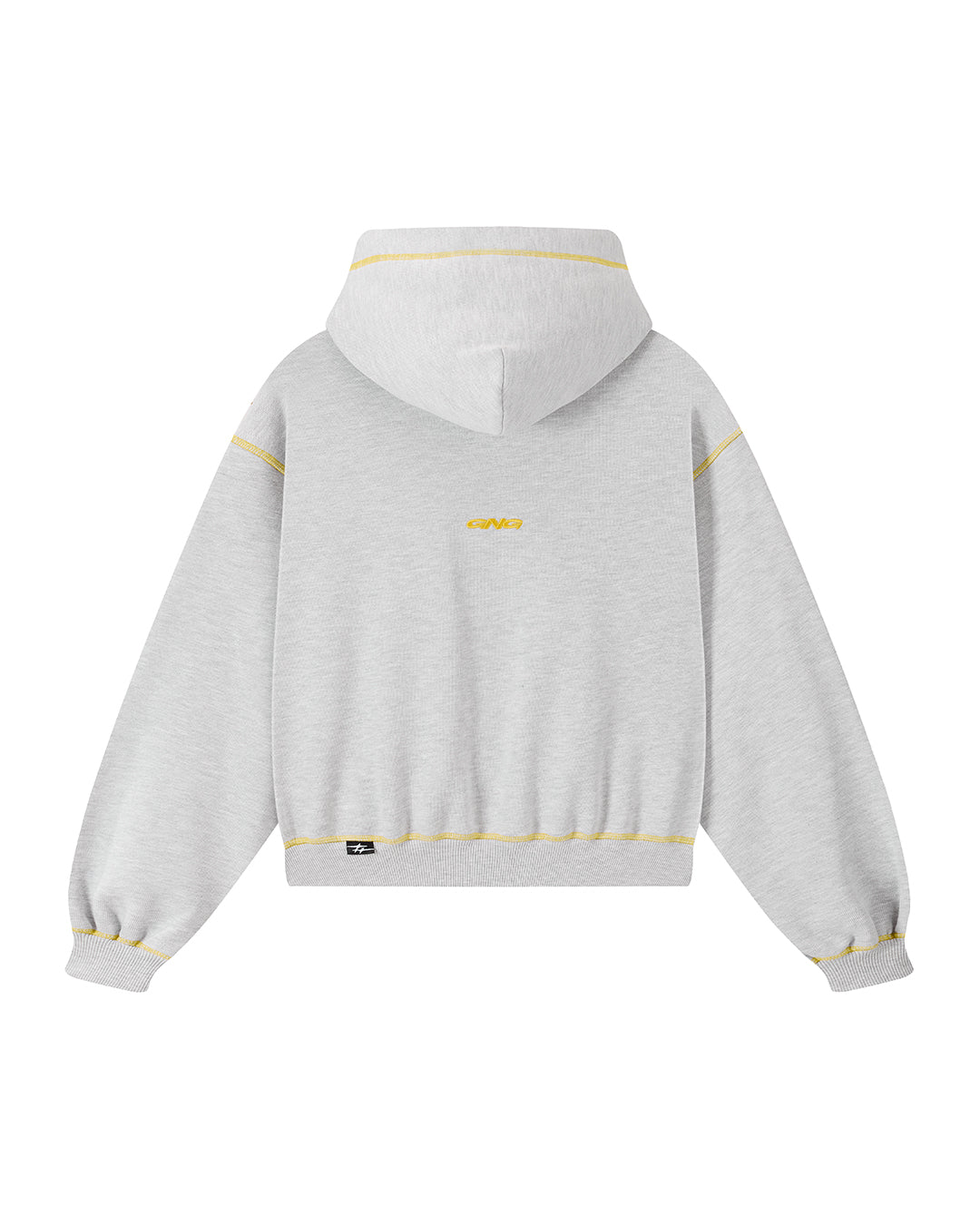 FLATLOCK ZIPPER GREY MELANGE
