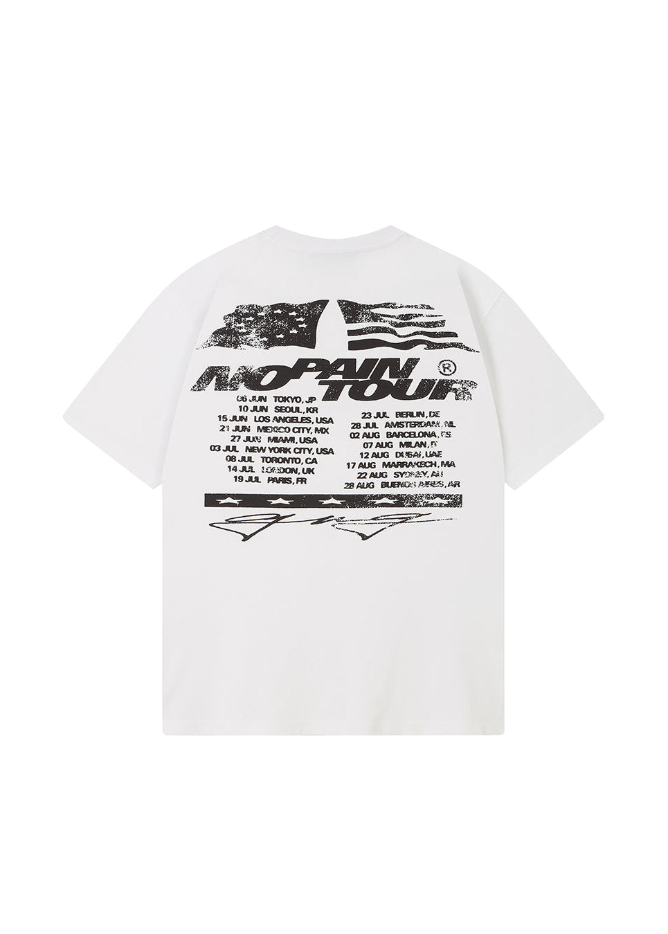 NO PAIN TOUR TEE WHITE