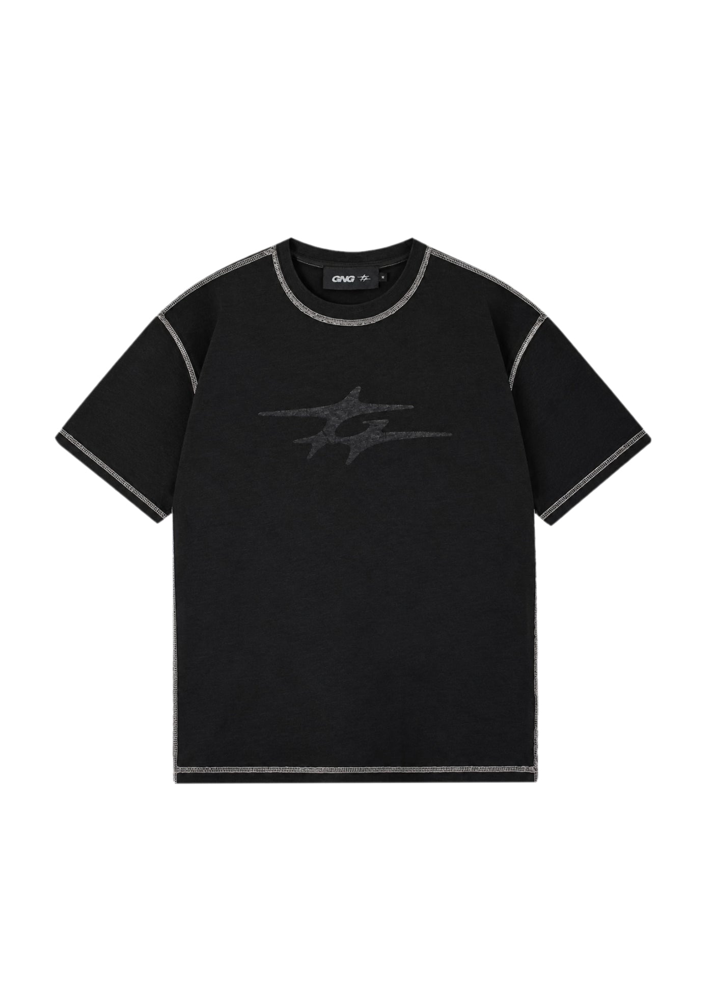 REVERSE LOGO TEE BLACK