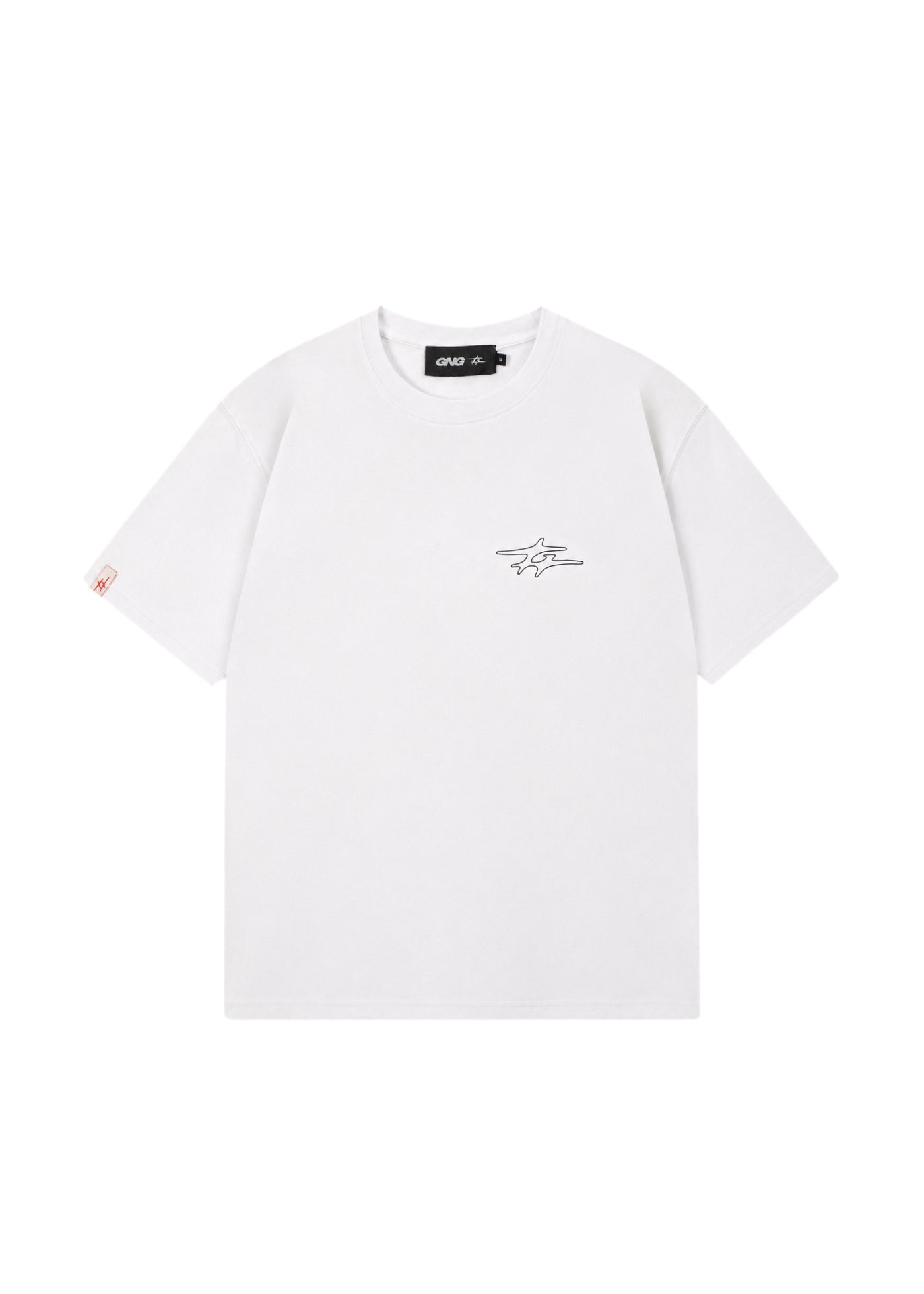 LABEL TEE WHITE