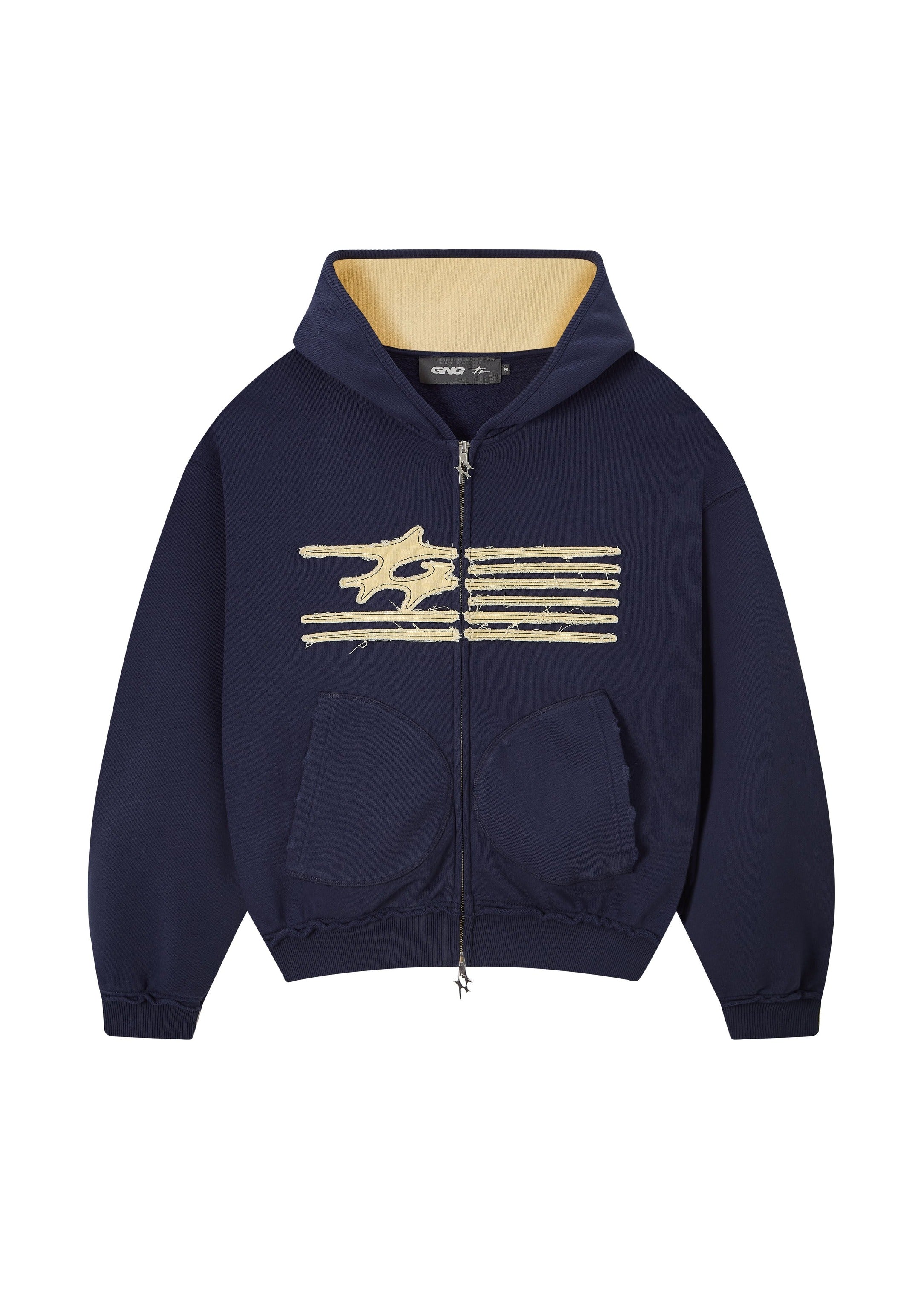 FLAG ZIPPER NAVY