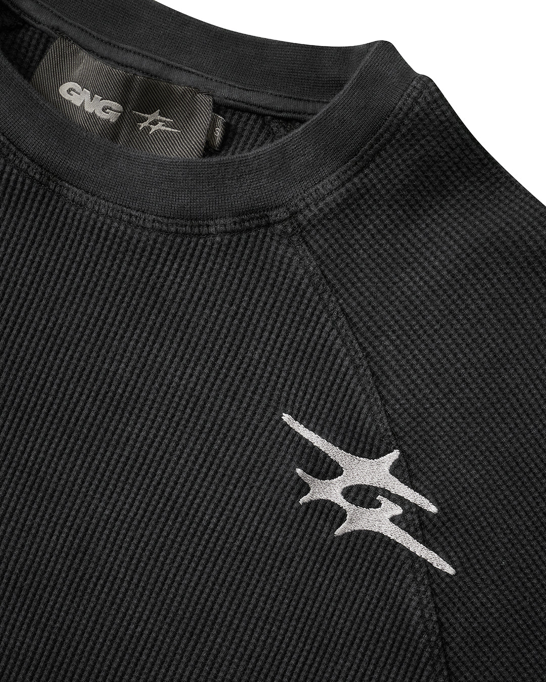 THERMAL WAFFLE LONGSLEEVE CHARCOAL