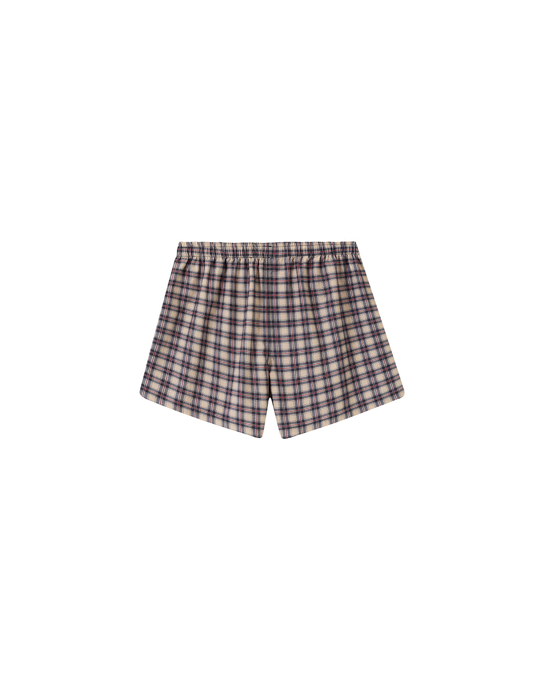 PLAID BOXERS BLUE