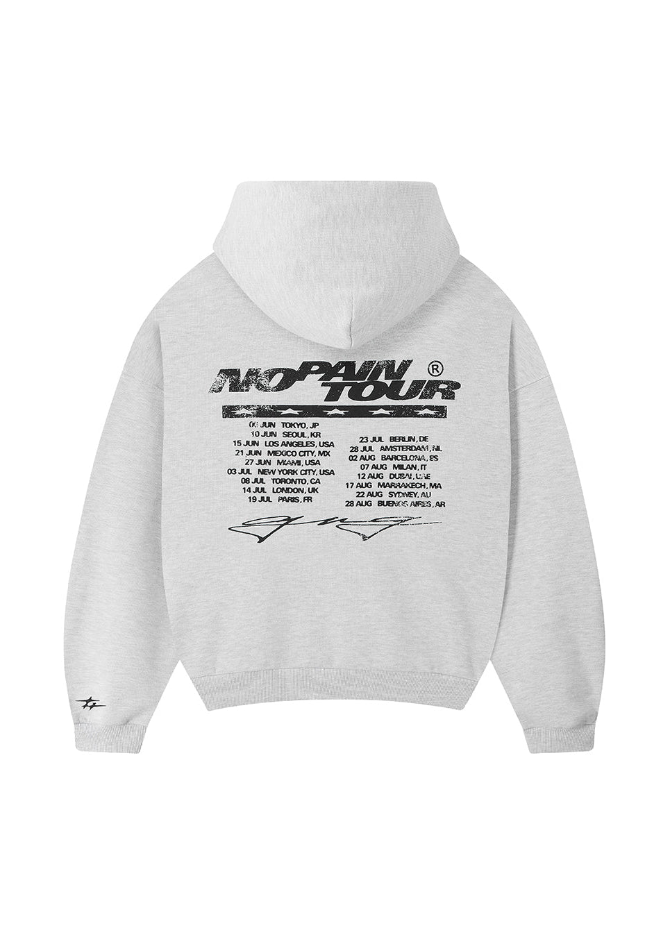 NO PAIN HOOD GREY MELANGE