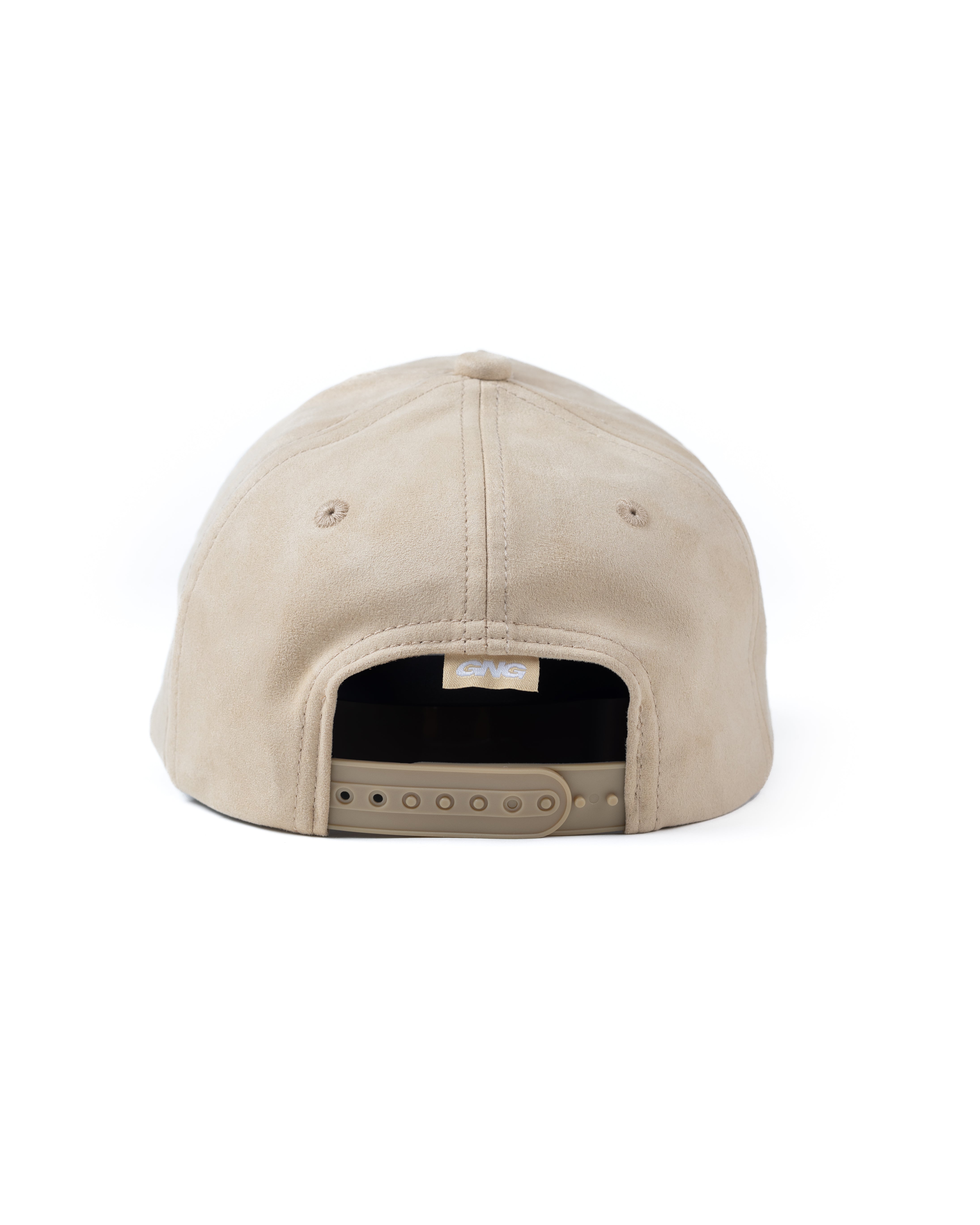 SUEDE LOGO CAP BEIGE