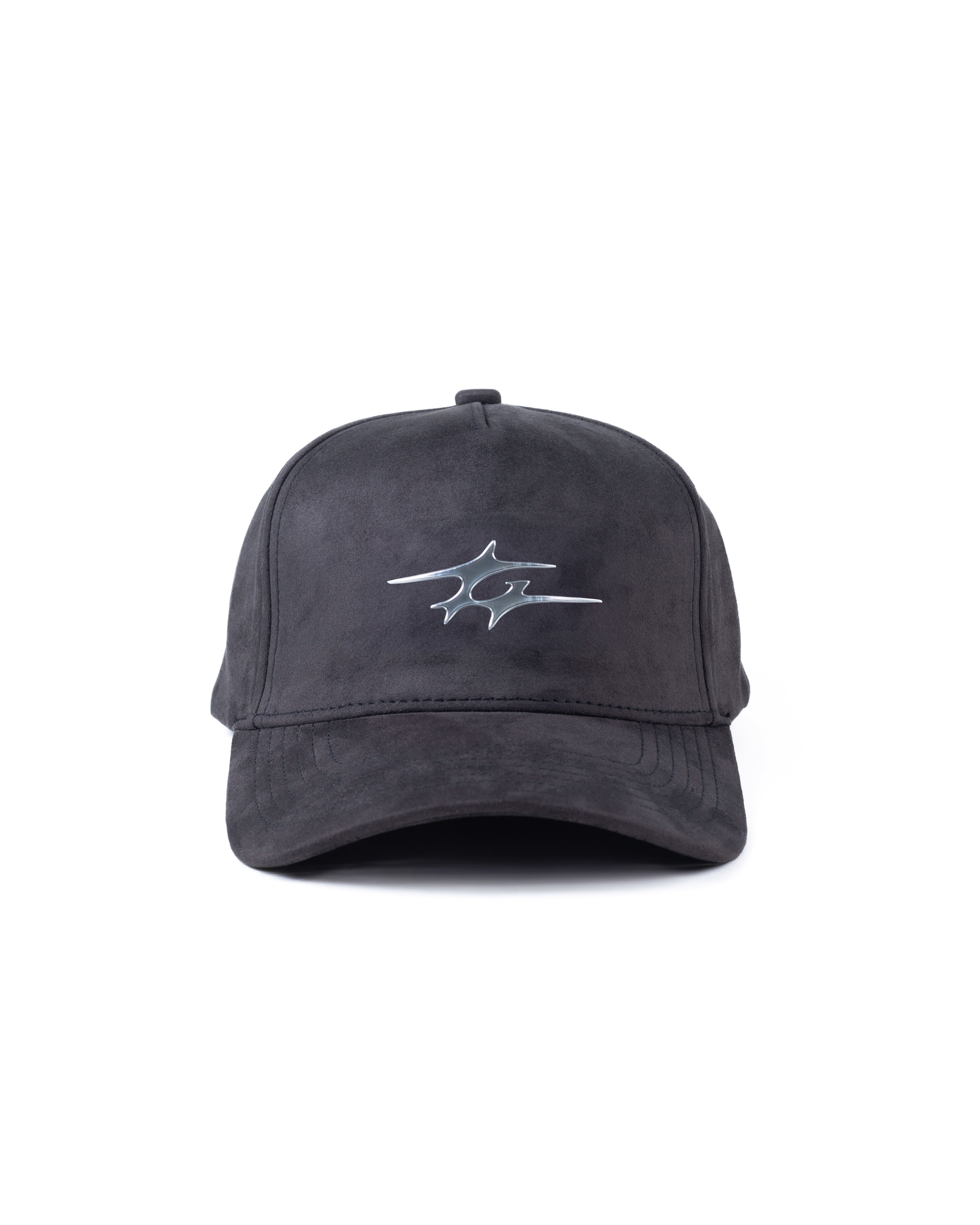 SUEDE LOGO CAP ASH