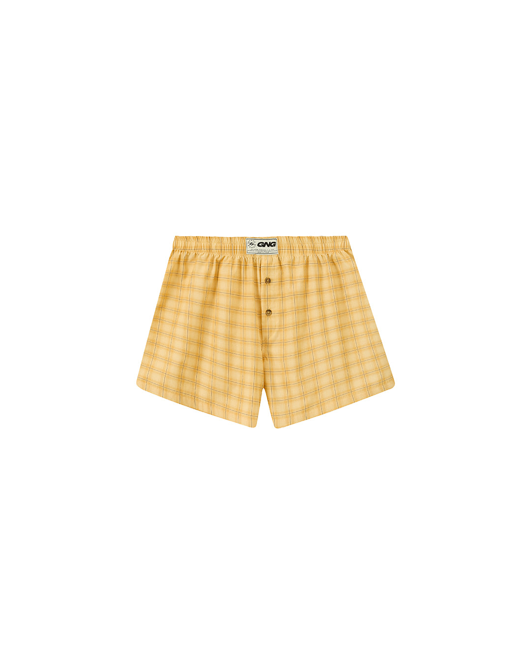 PLAID BOXERS YELLOW