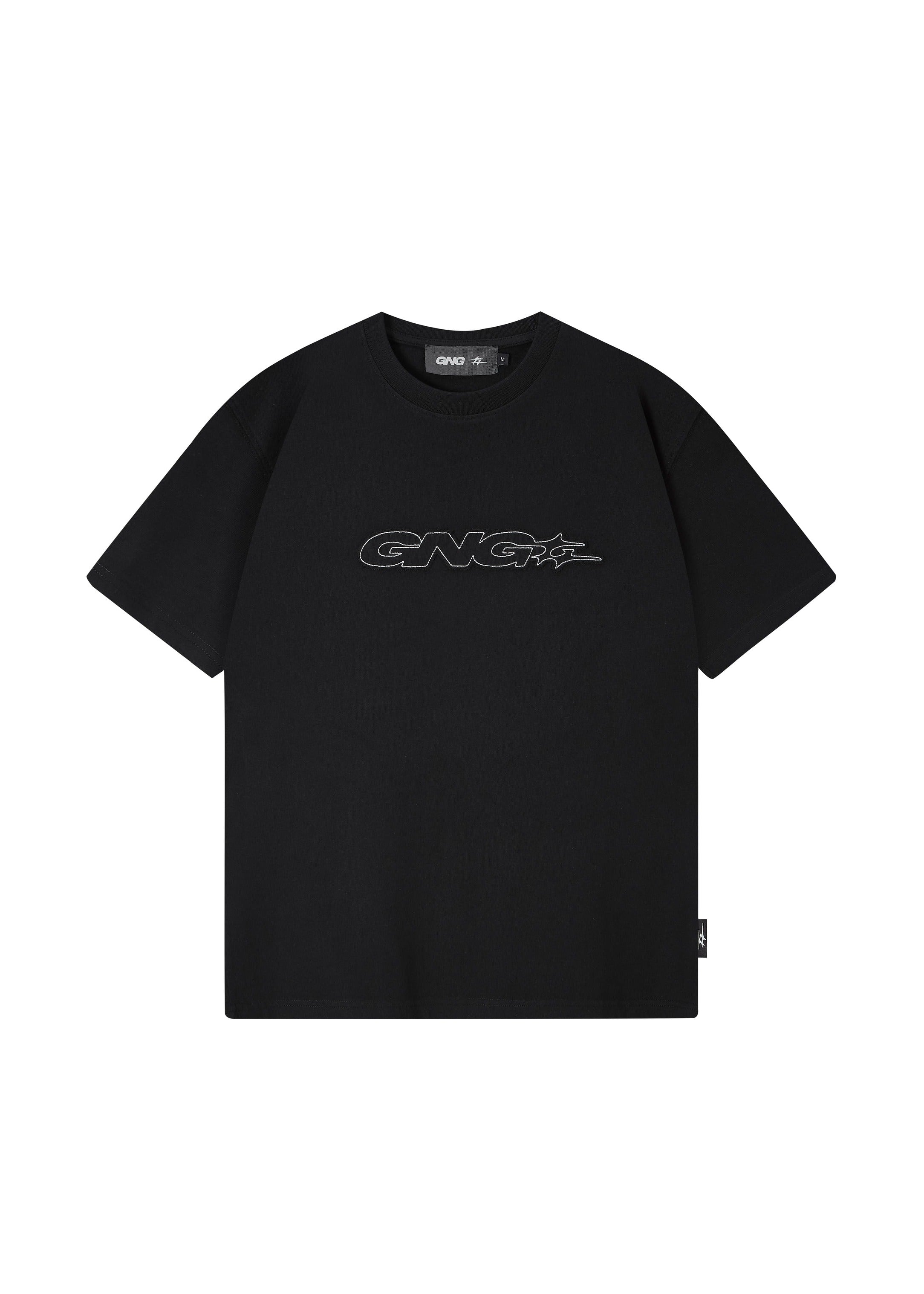 GNG CUT LOGO TEE BLACK