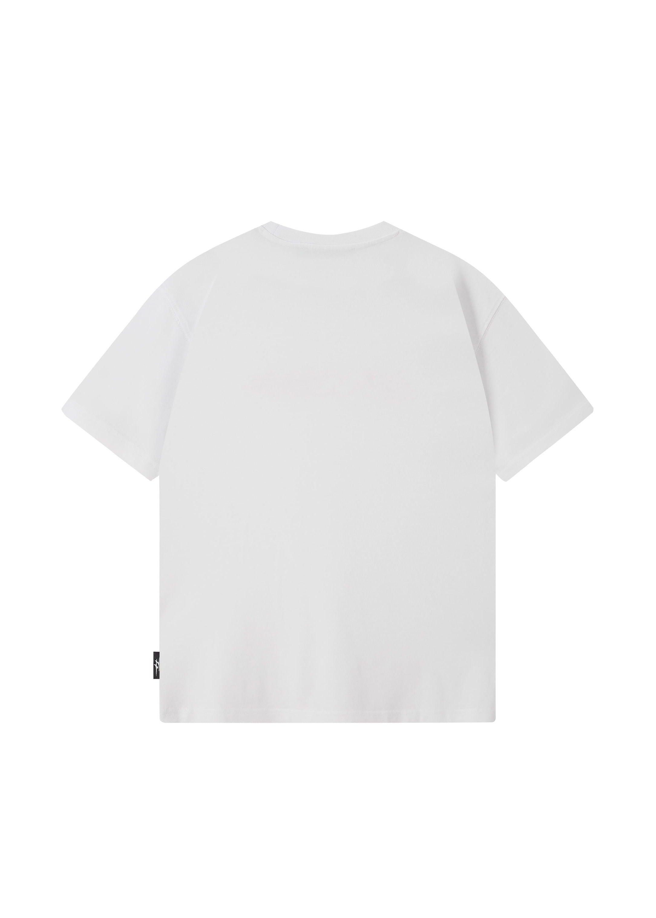 GNG CUT LOGO TEE WHITE