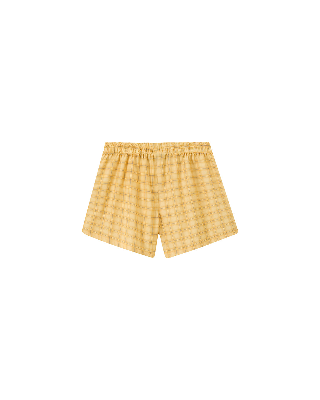 PLAID BOXERS YELLOW