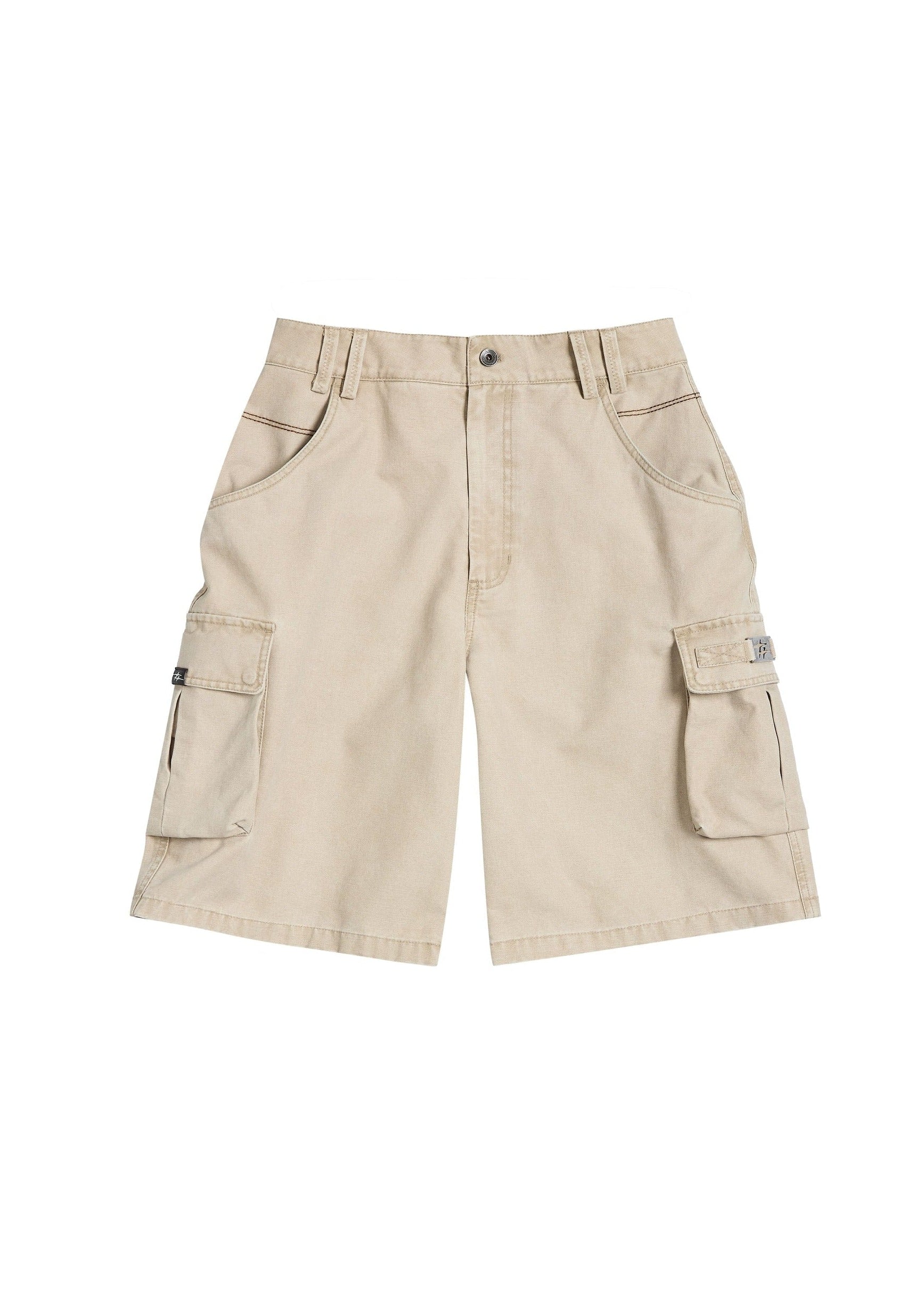 CARGO SHORTS CANVAS CAMEL