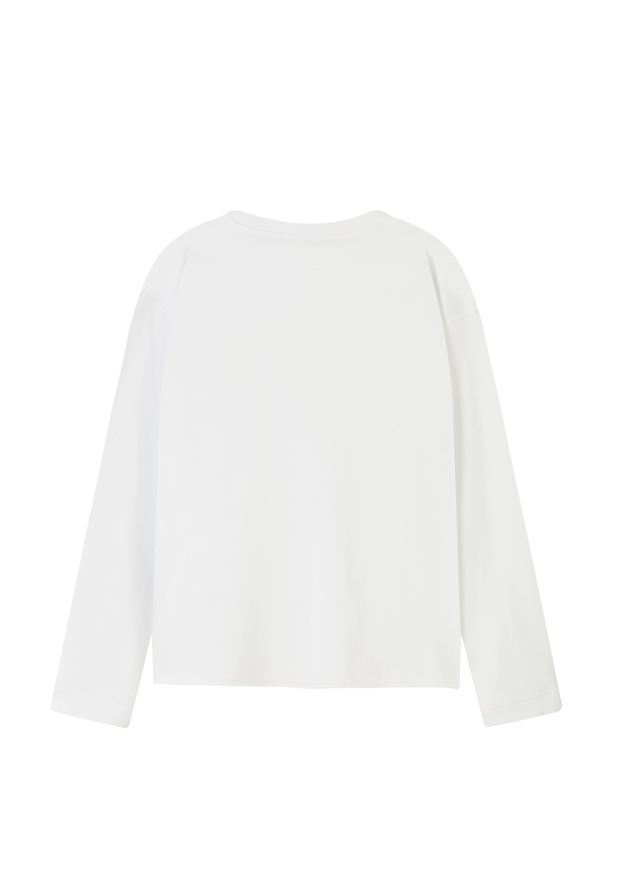 LABEL LONGSLEEVE WHITE