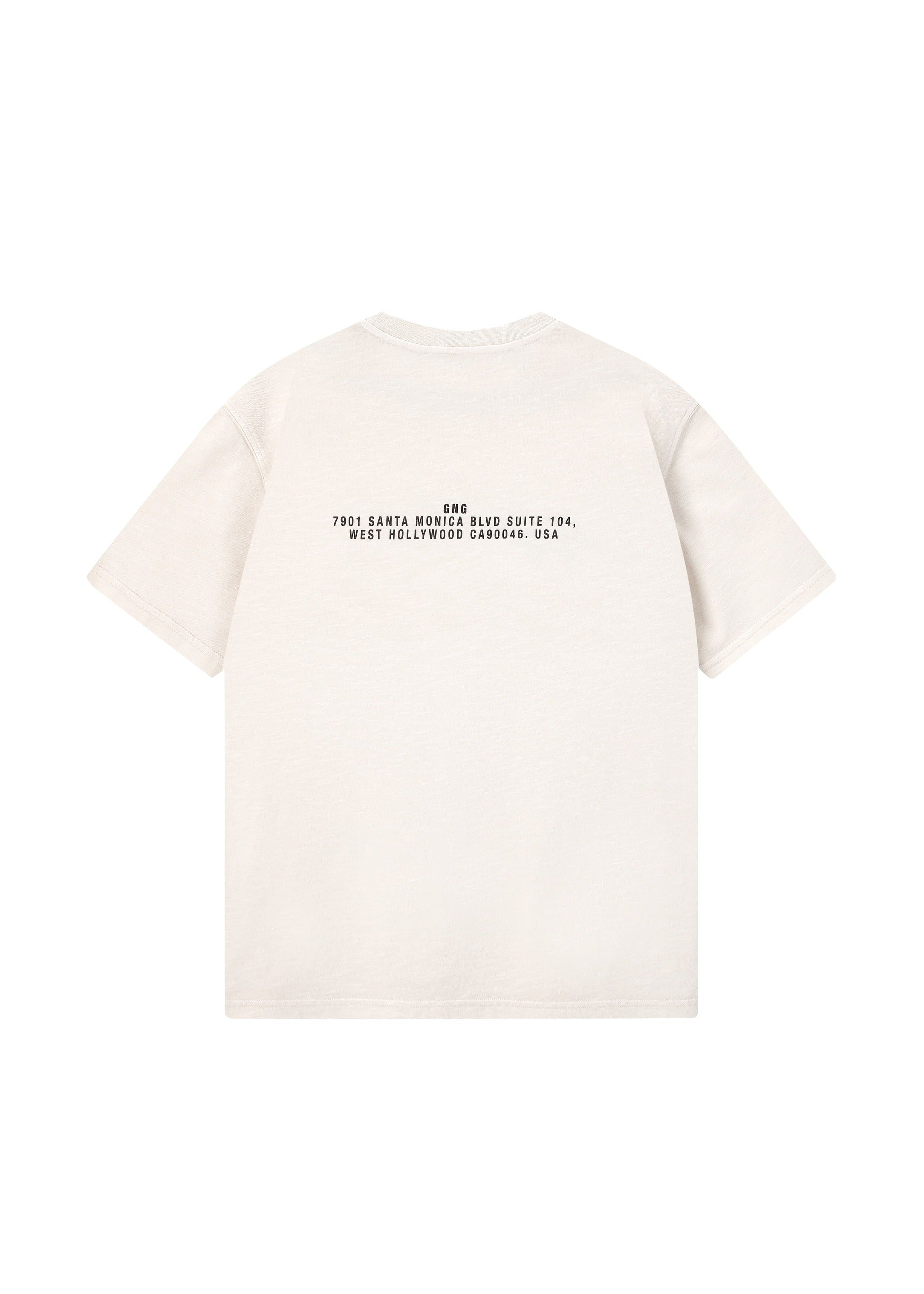 FLAG TEE CONCRETE OFFWHITE