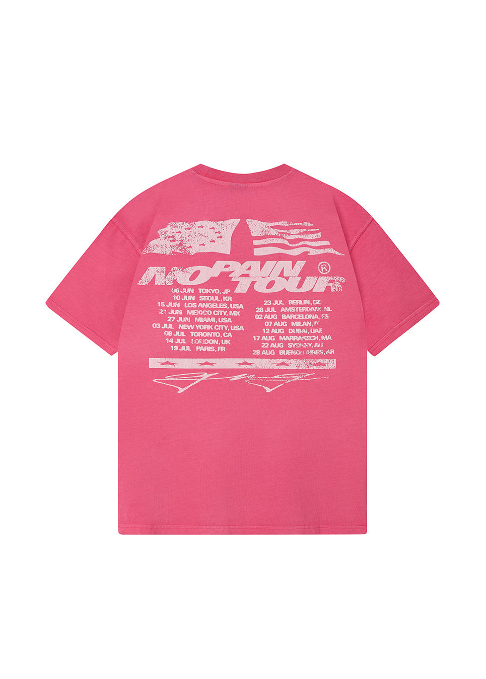 NO PAIN TOUR TEE PINK