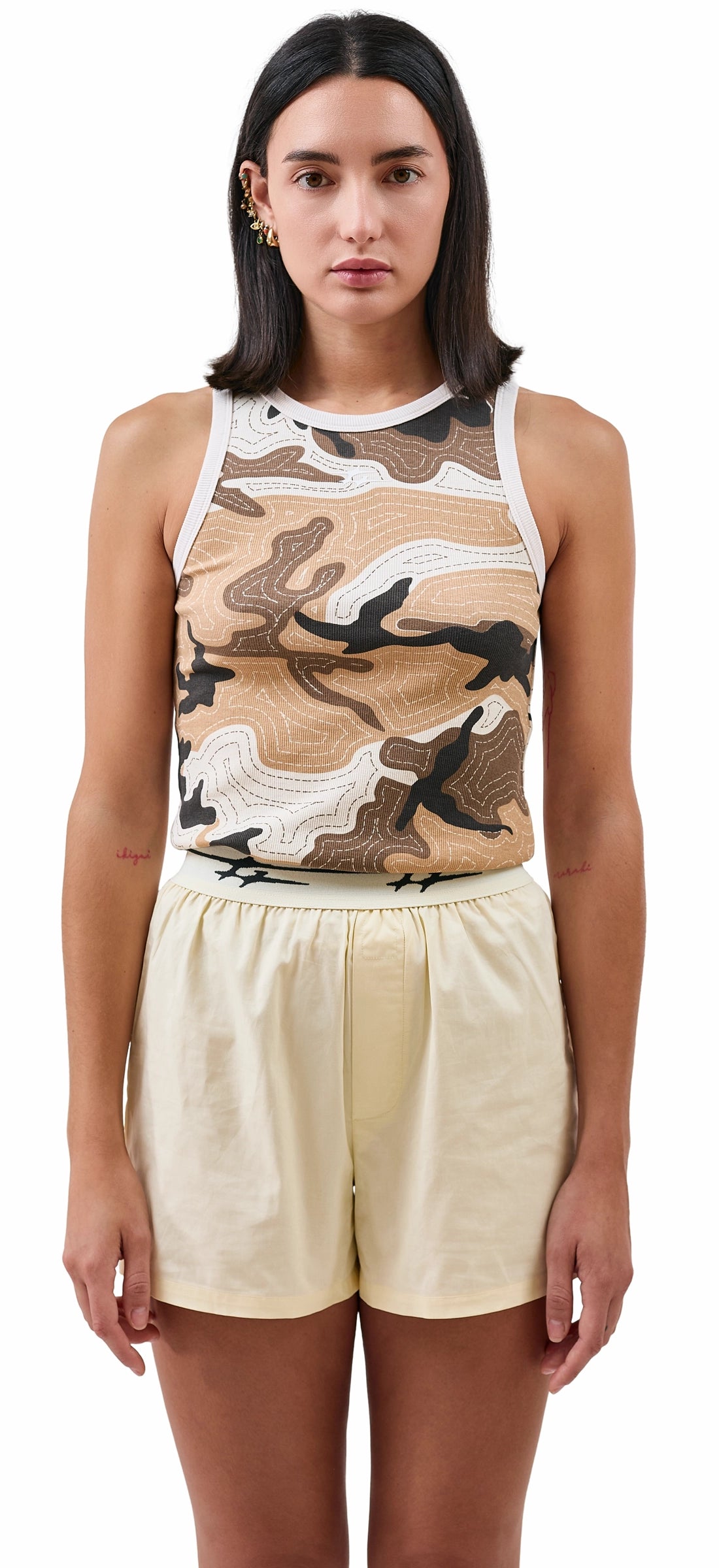 SKIN TANK TOP CAMO