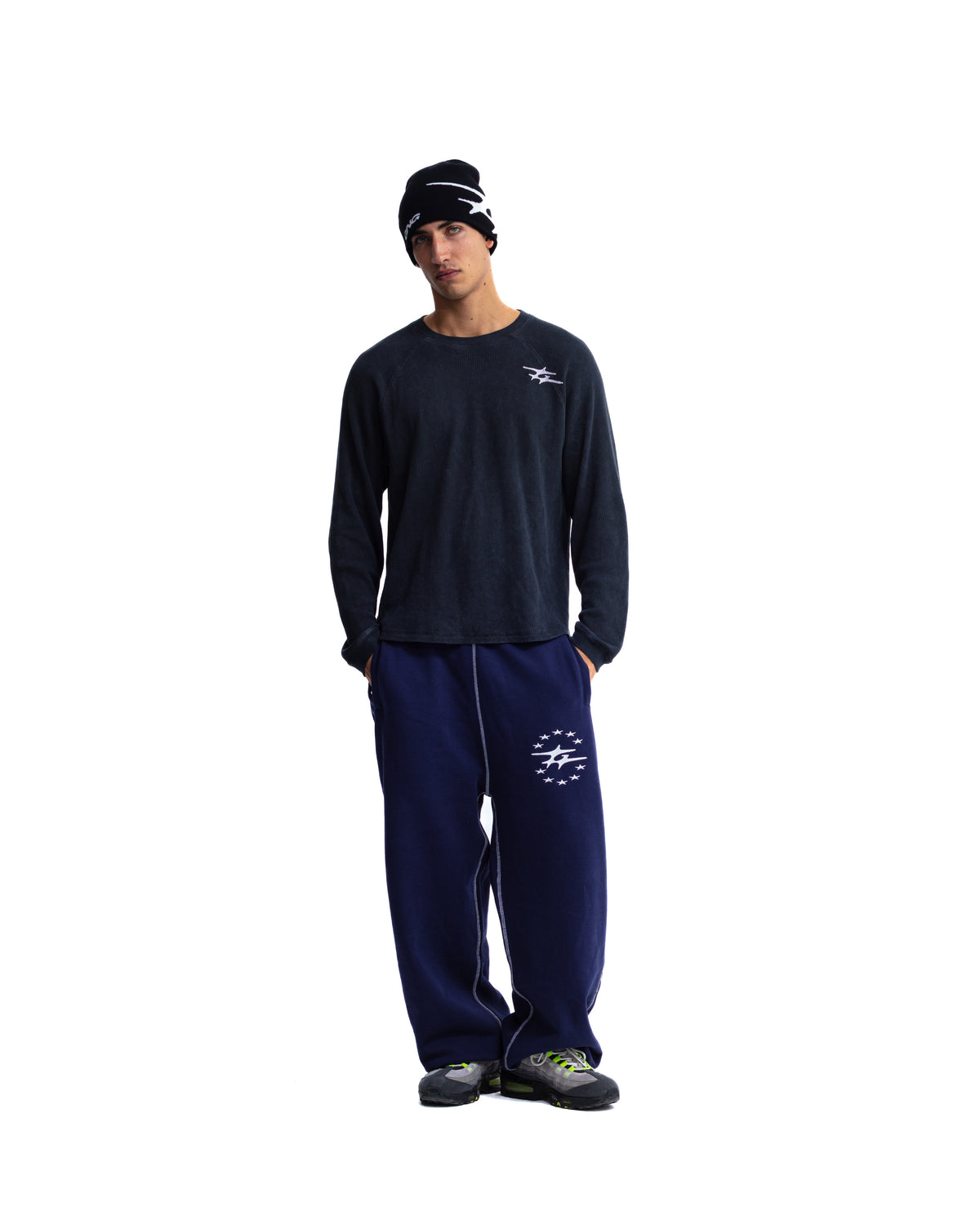 THERMAL WAFFLE LONGSLEEVE CHARCOAL