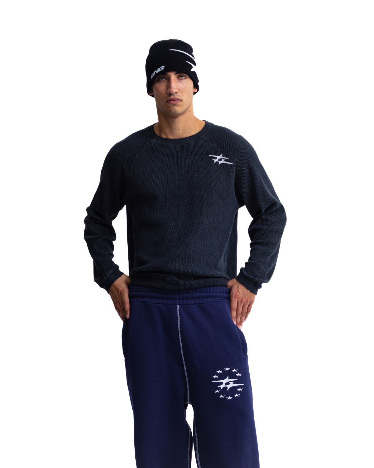 THERMAL WAFFLE LONGSLEEVE CHARCOAL