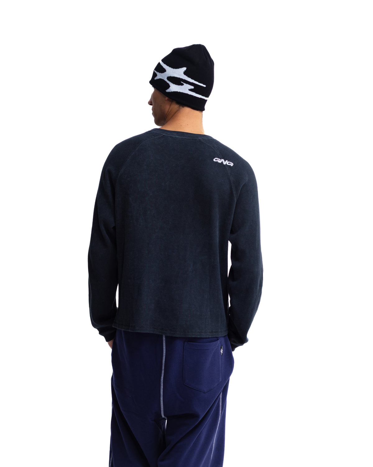 THERMAL WAFFLE LONGSLEEVE CHARCOAL
