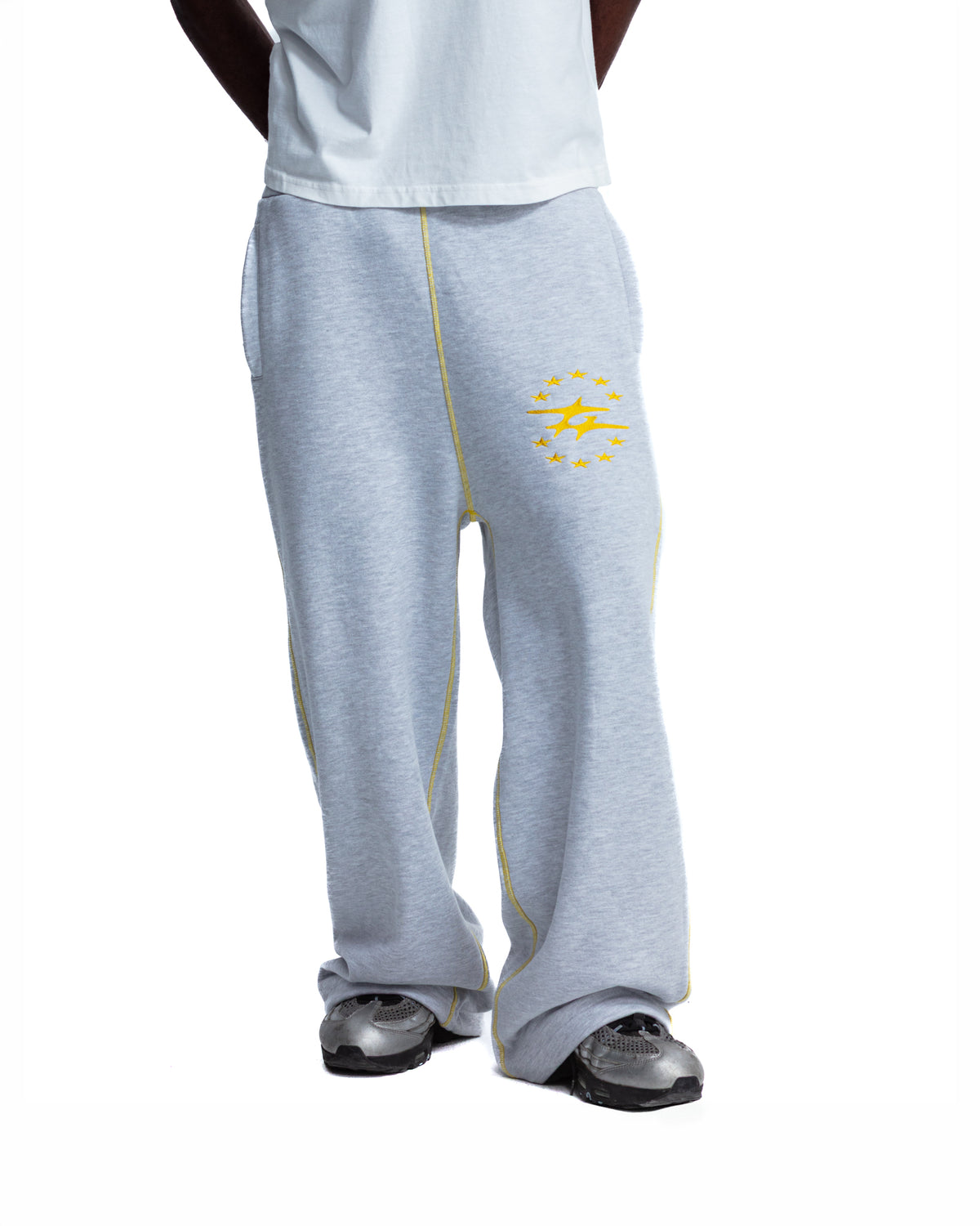 FLATLOCK PANTS GREY MELANGE
