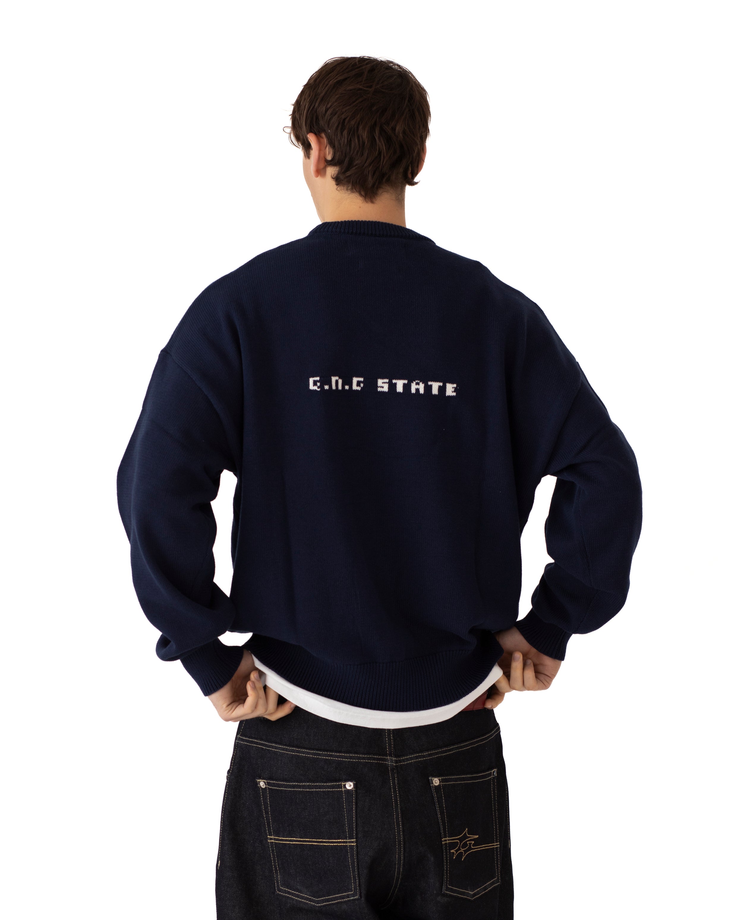 FLAGG SPRING SWEATER NAVY