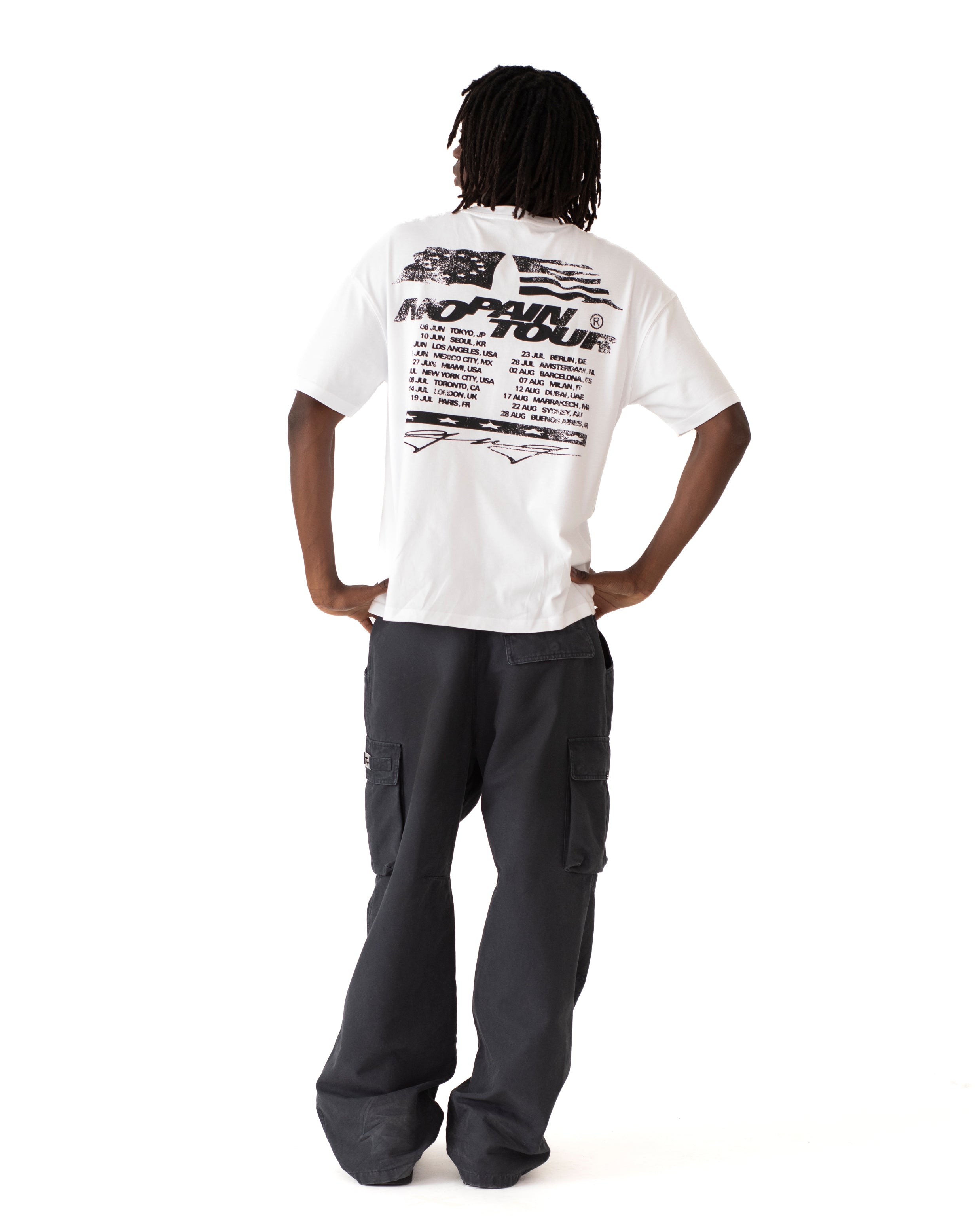 NO PAIN TOUR TEE WHITE