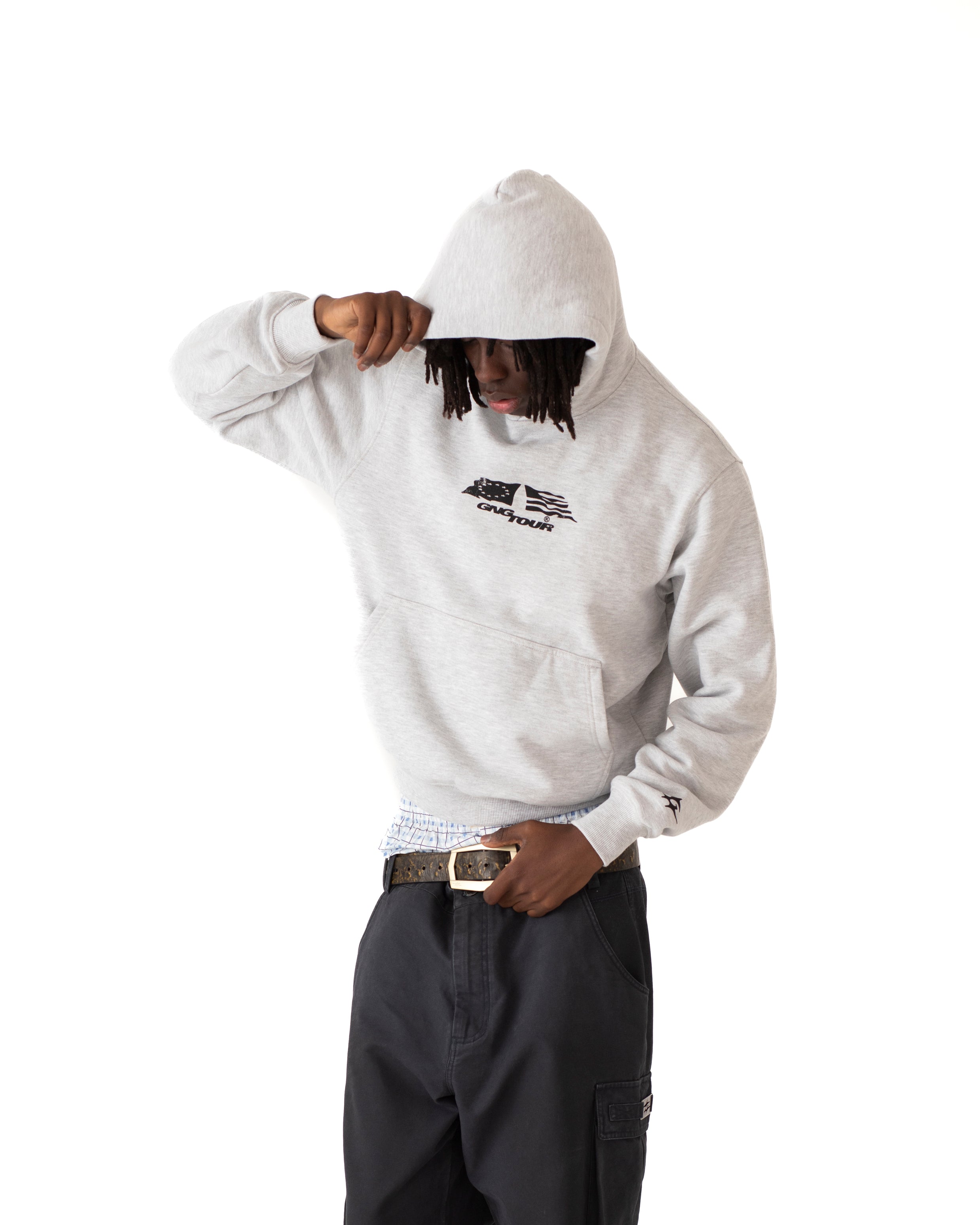 NO PAIN HOOD GREY MELANGE
