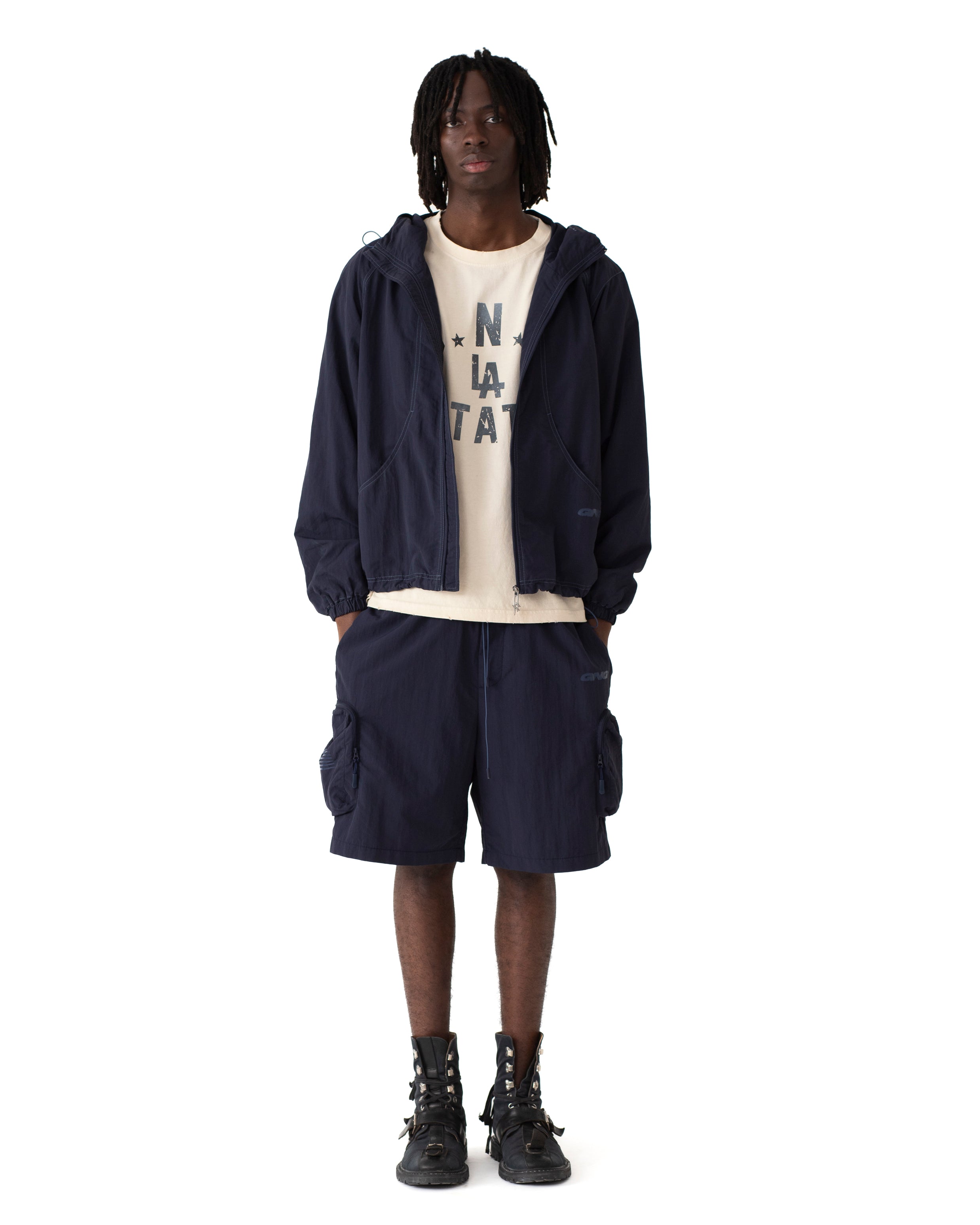 MOTION SHELL JACKET WORN NAVY