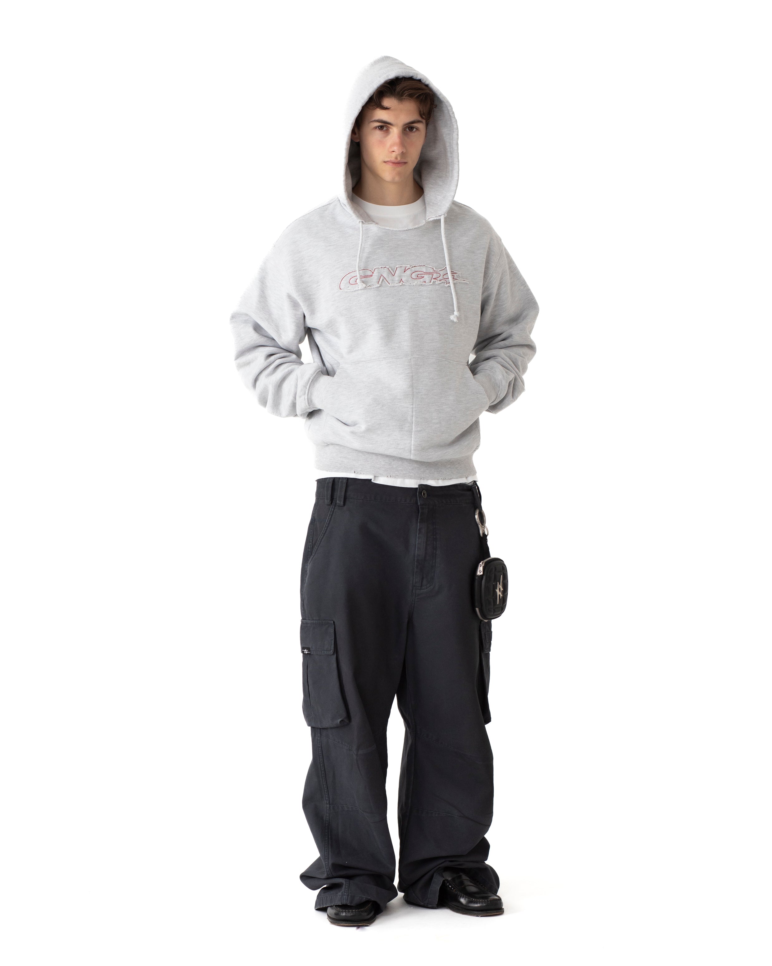 RUSH HOOD GREY MELANGE