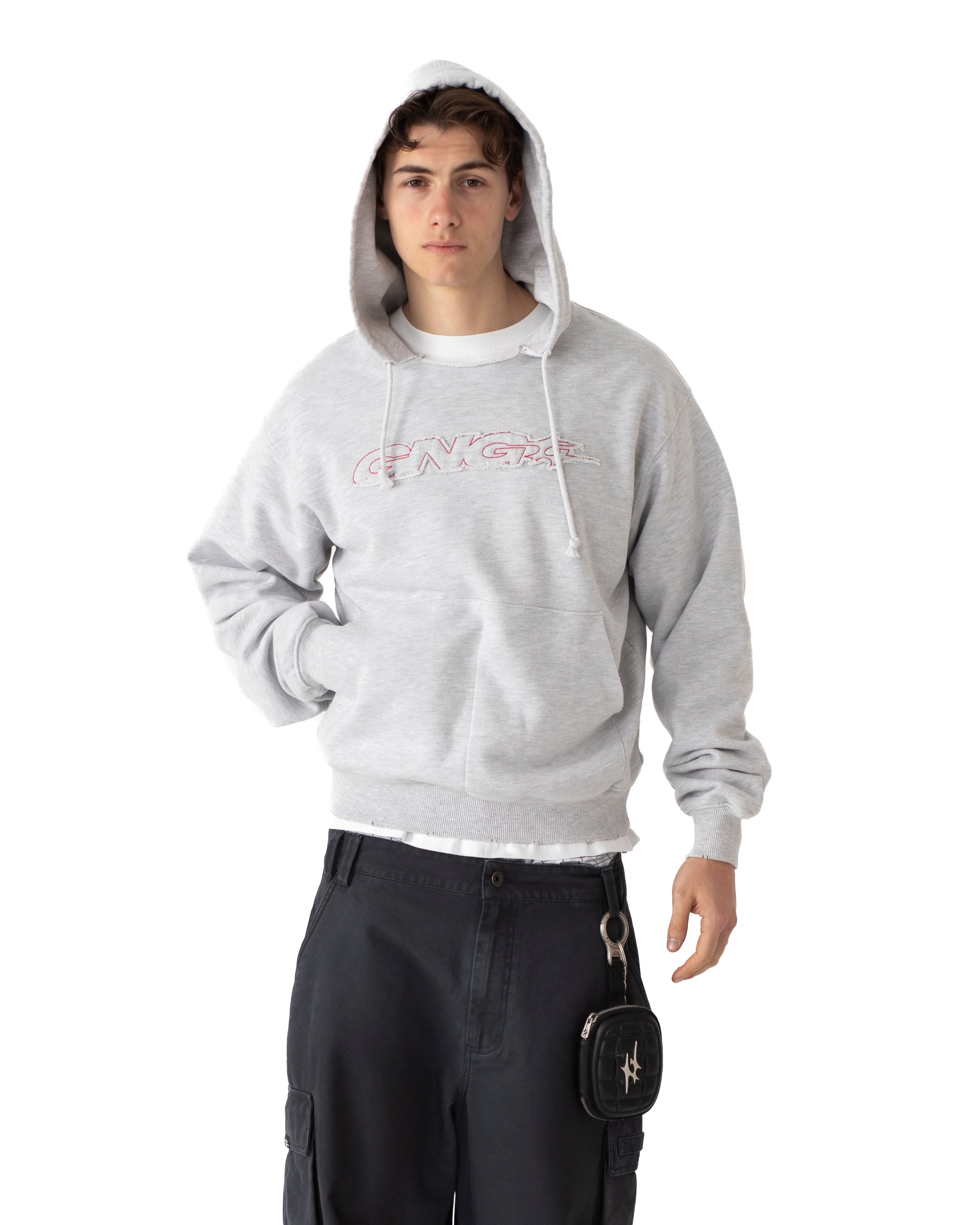 RUSH HOOD GREY MELANGE