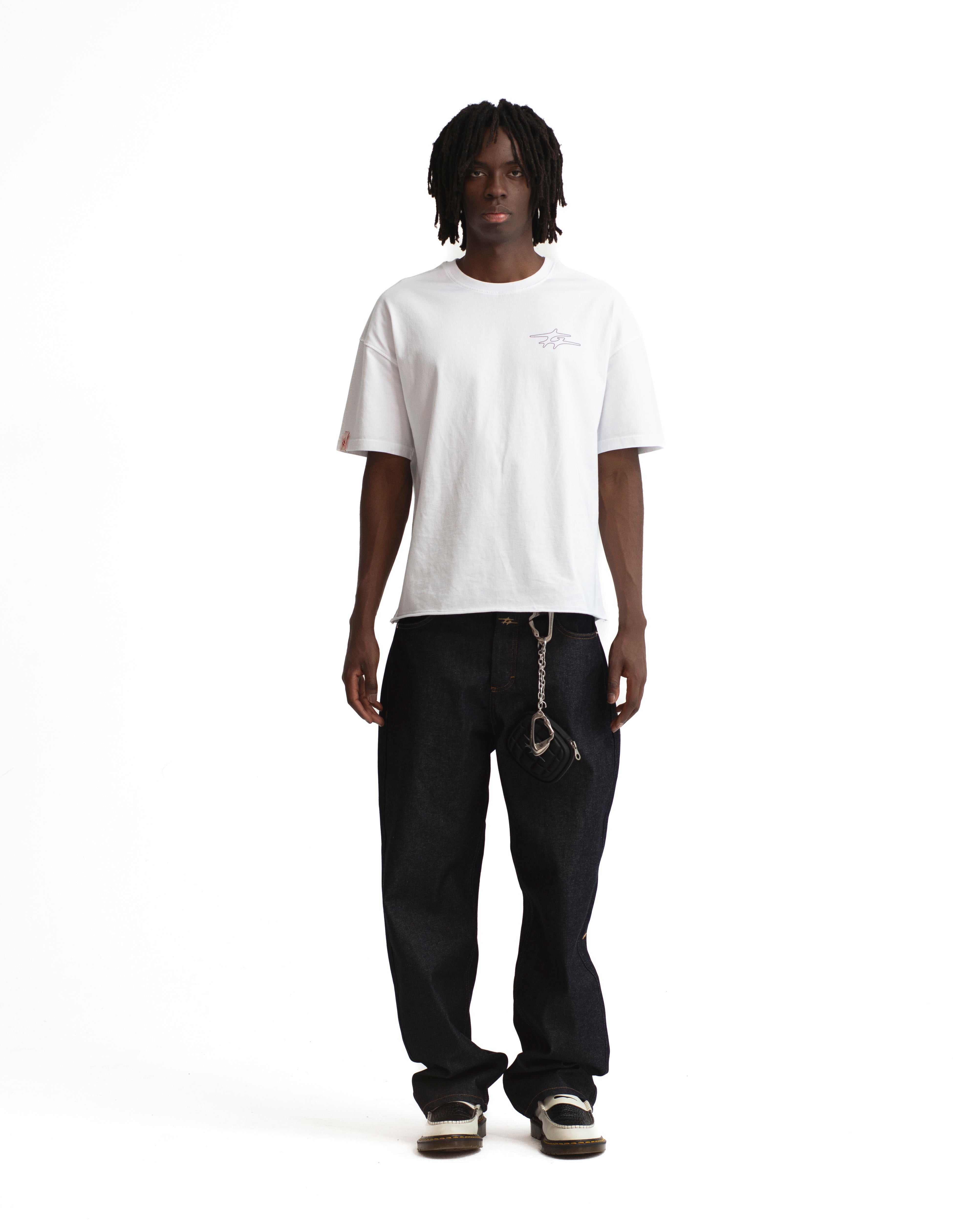 LABEL TEE WHITE