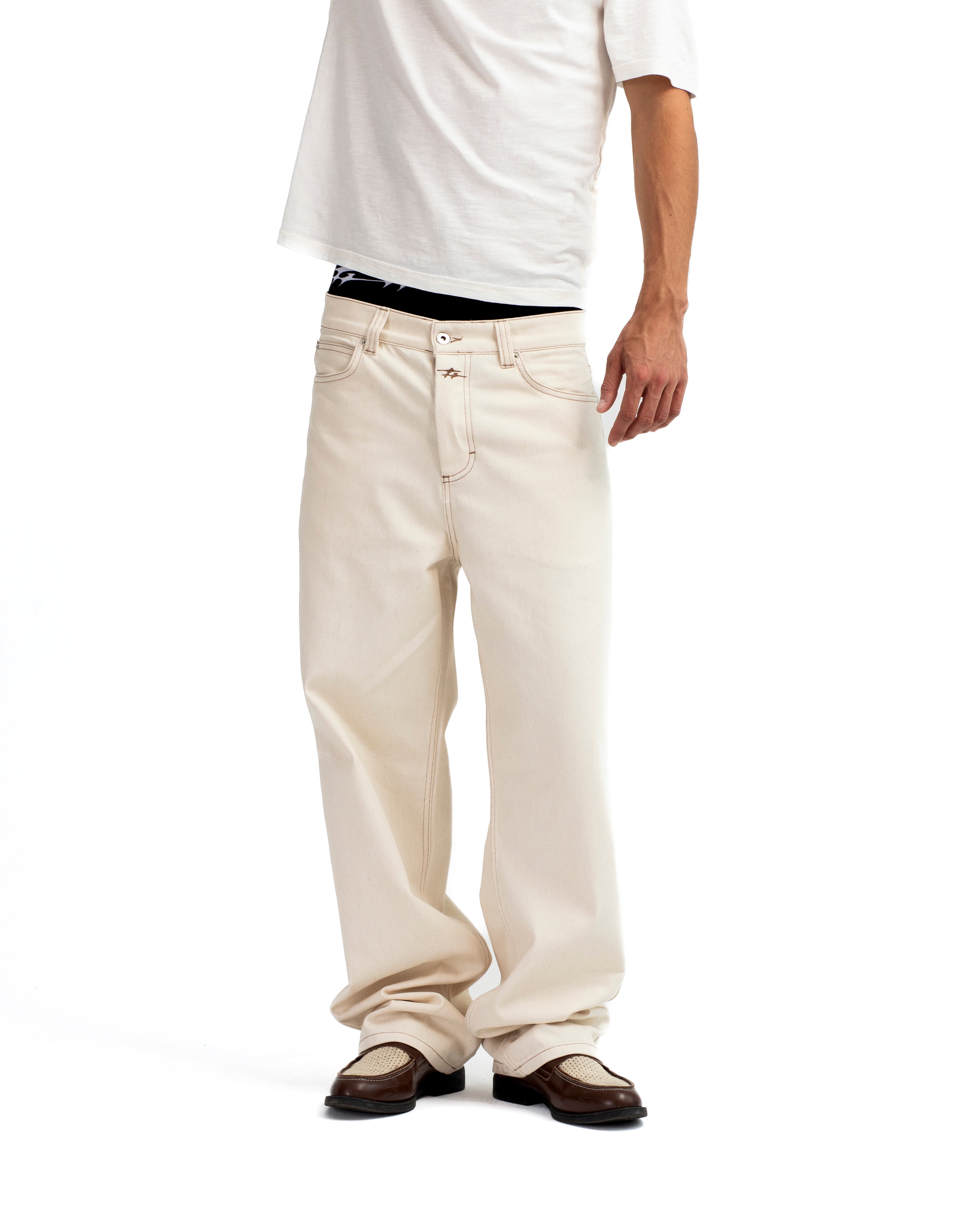 14 OZ DENIM PANTS OFFWHITE