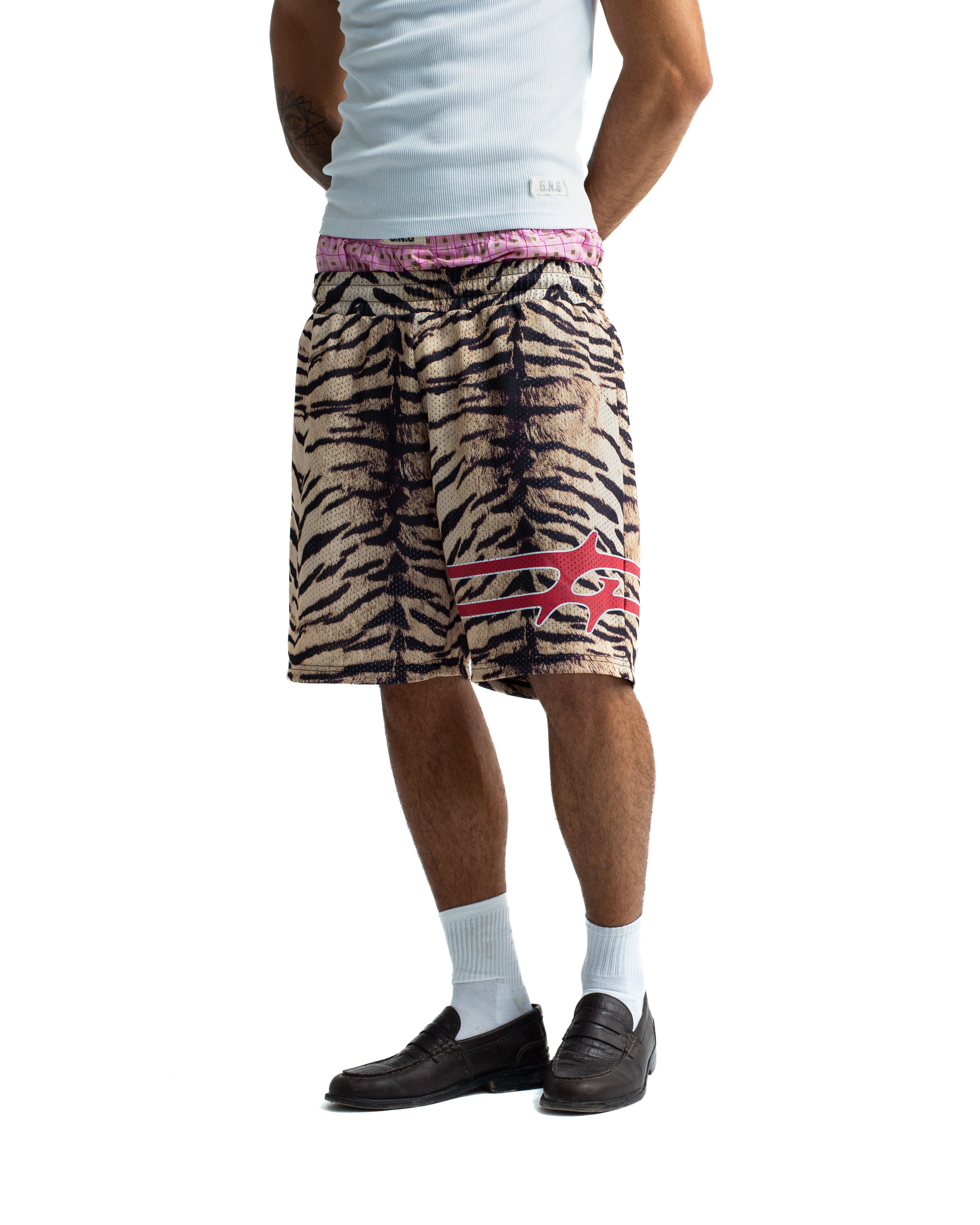 LOGO MESH SHORTS TIGER