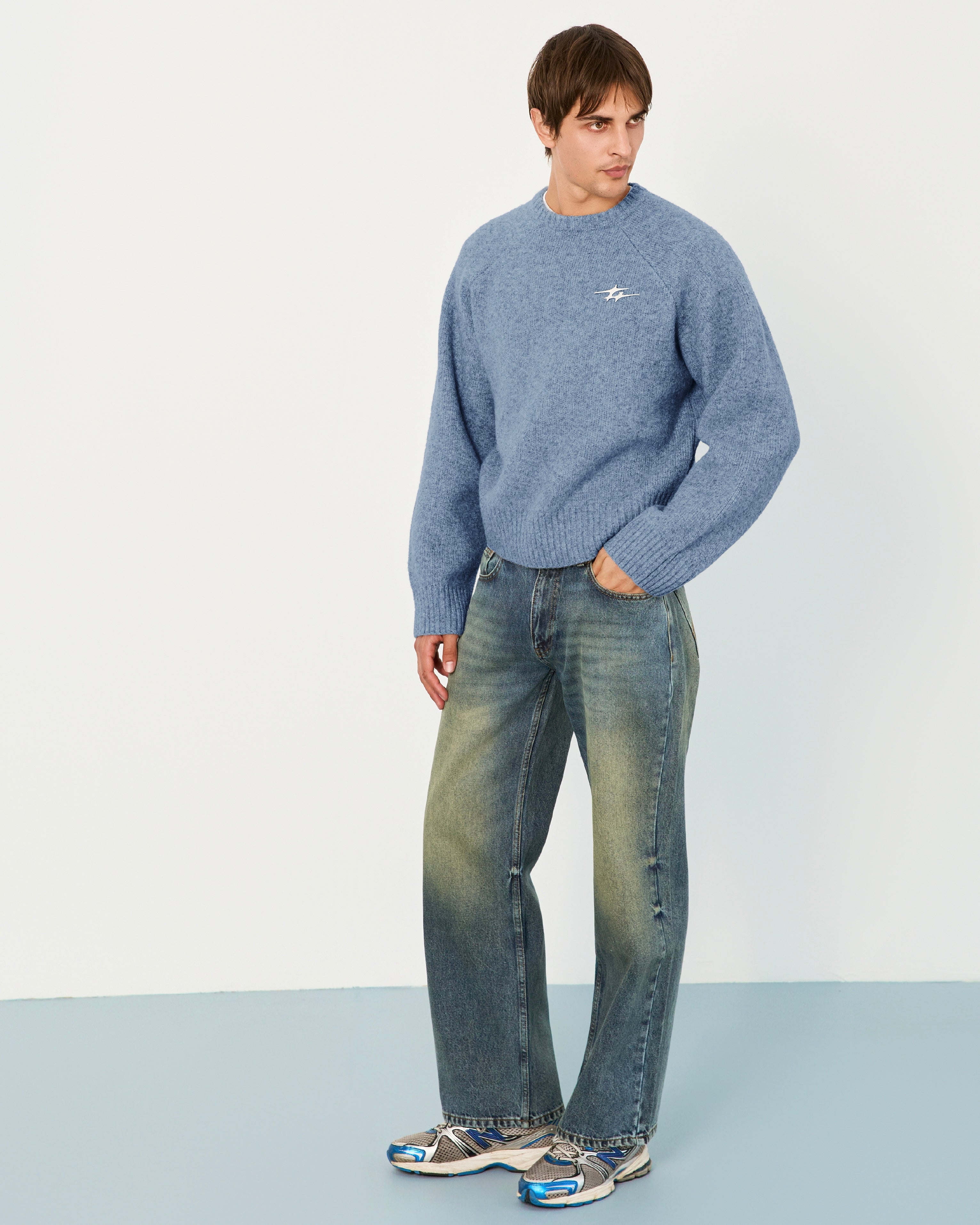 COMFY GNG KNIT SKY BLUE