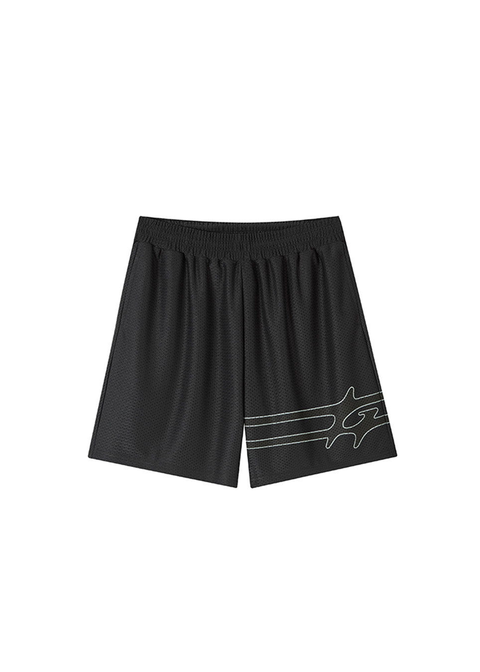 LOGO MESH SHORTS BLACK