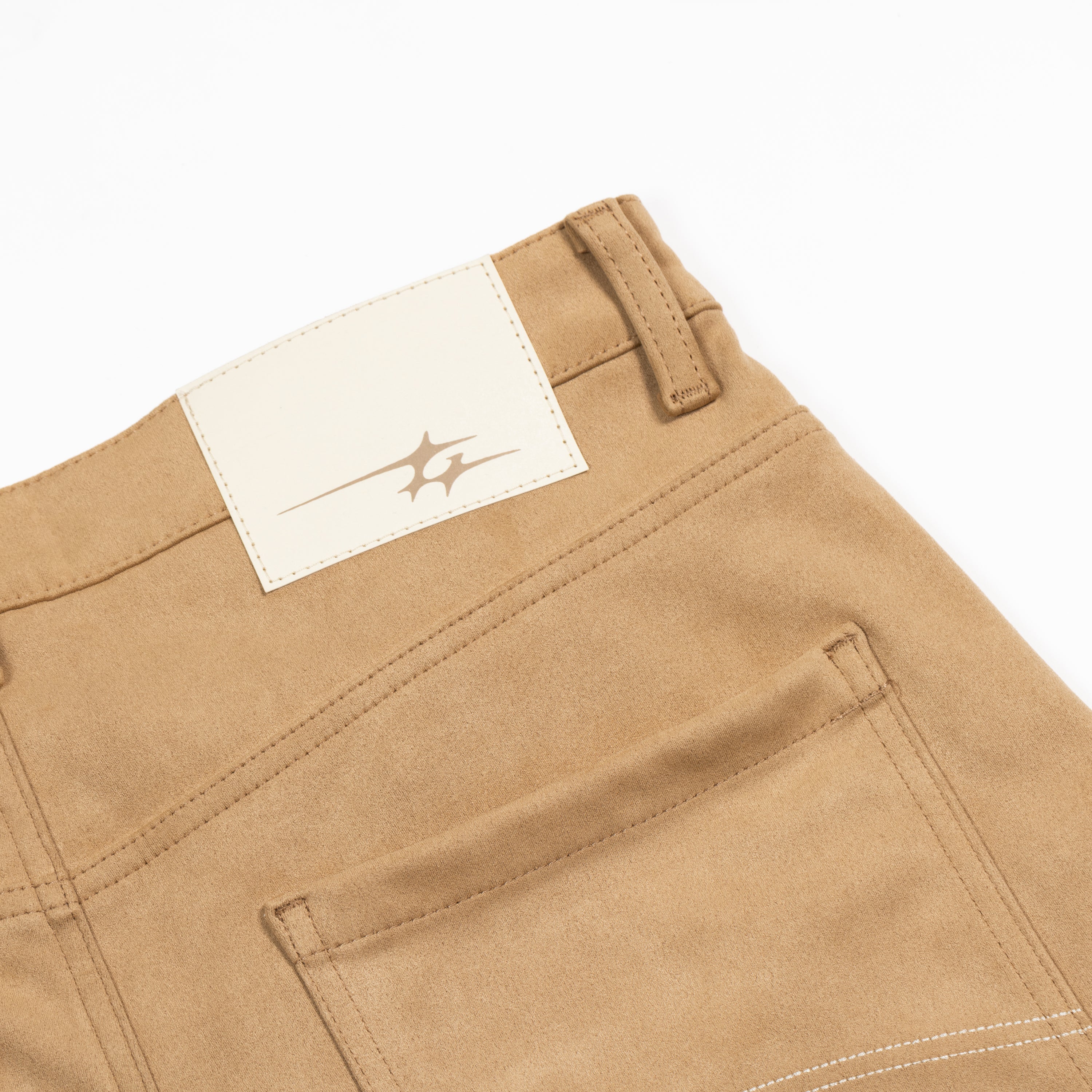 SUEDE SKIN SHORTS BEIGE
