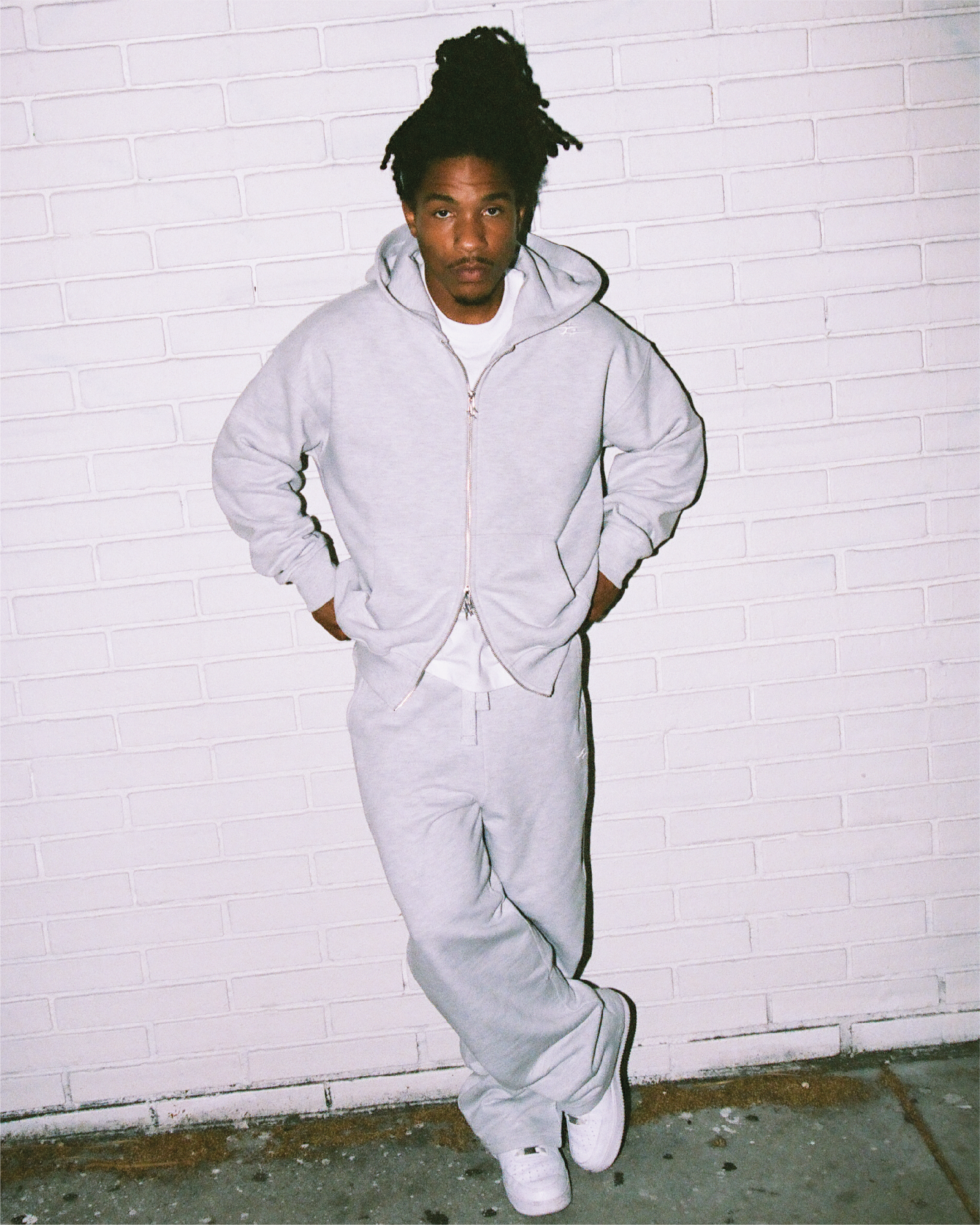 SKIN SWEATPANTS GREY MELANGE