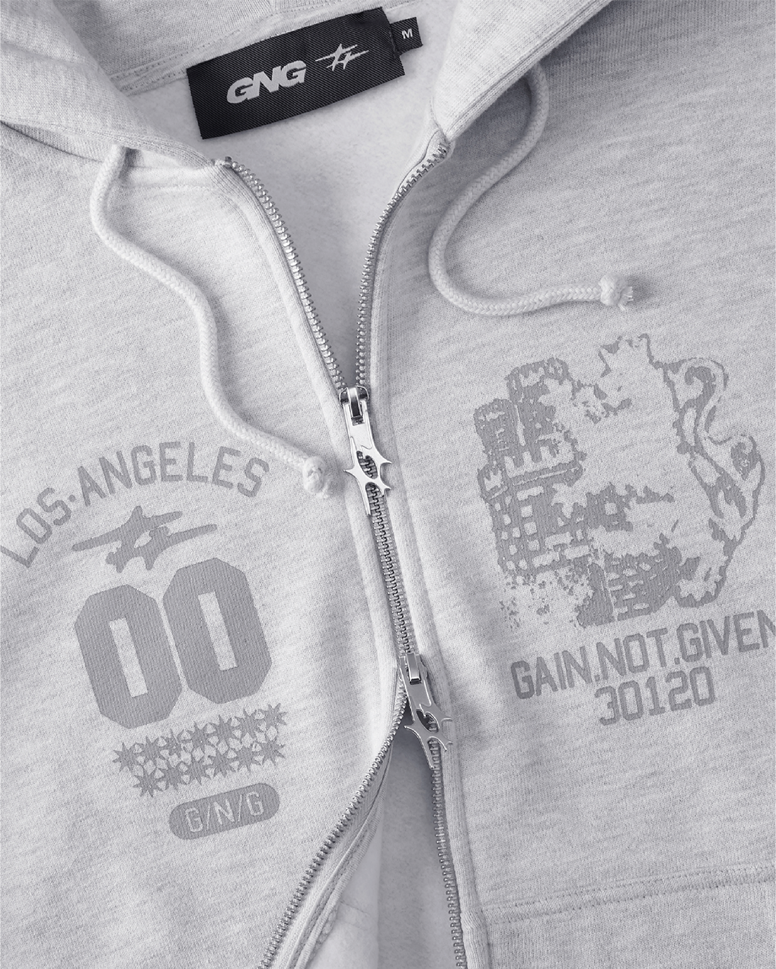 HERALDIC ZIPPER GRAY