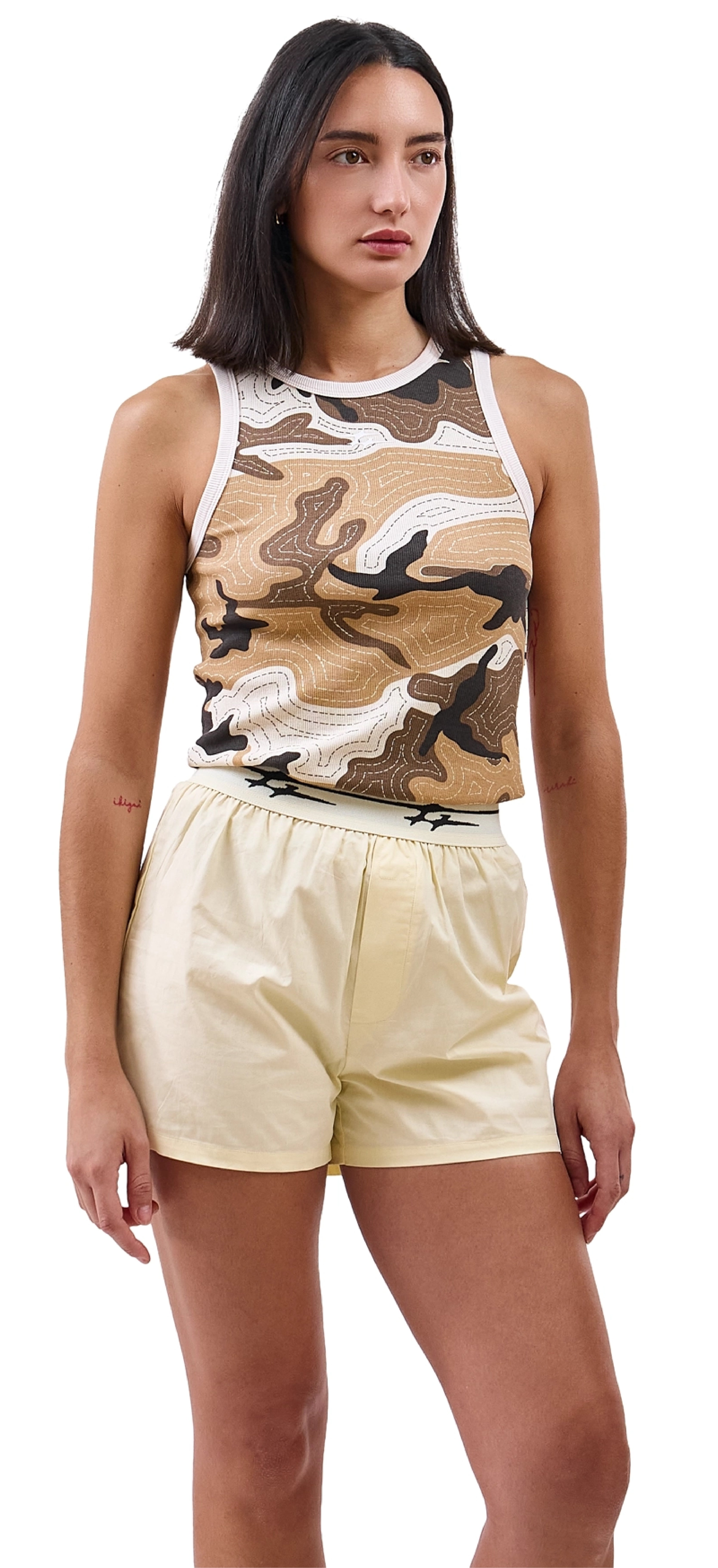SKIN TANK TOP CAMO