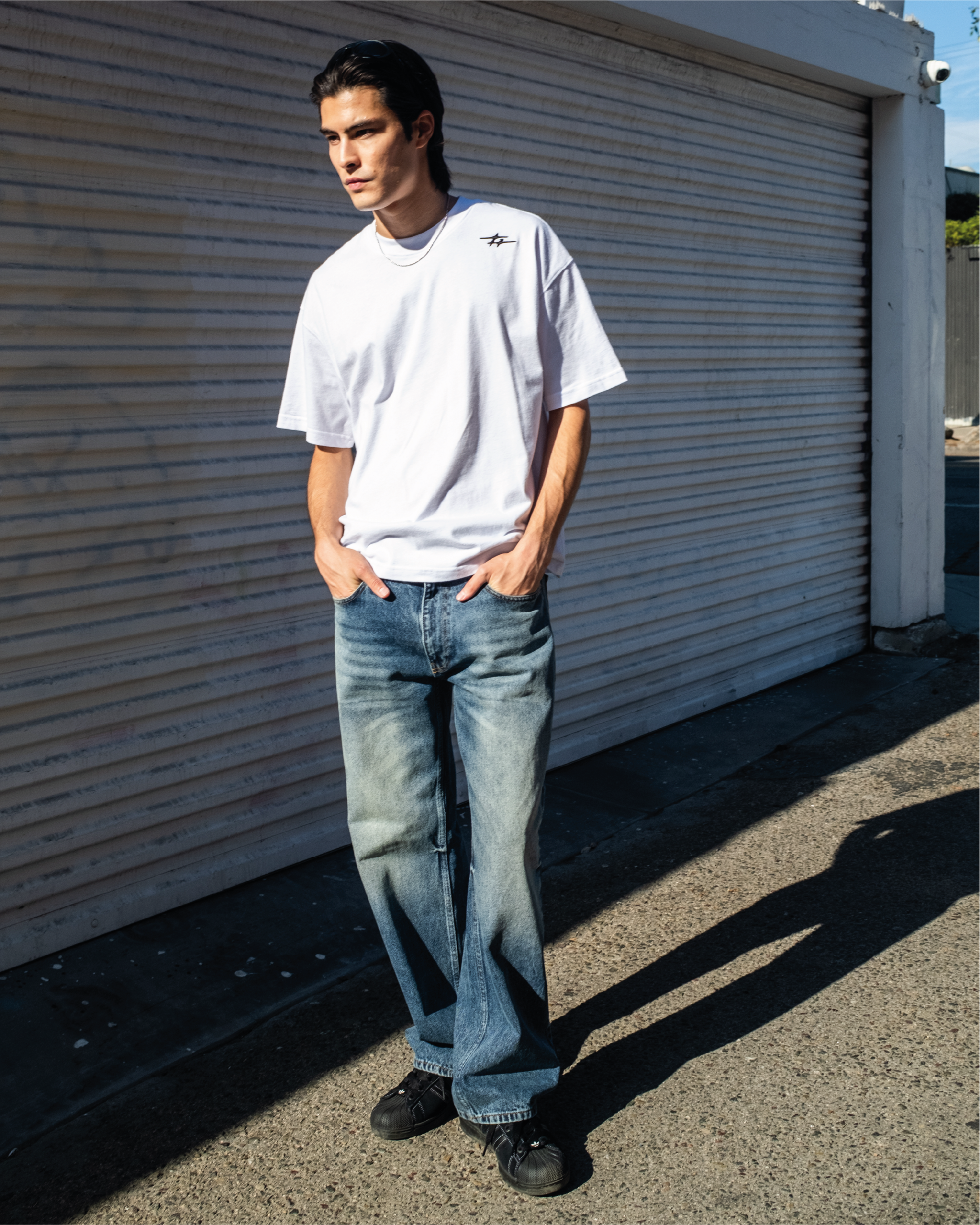 SKIN DENIM WASHED DARK NAVY