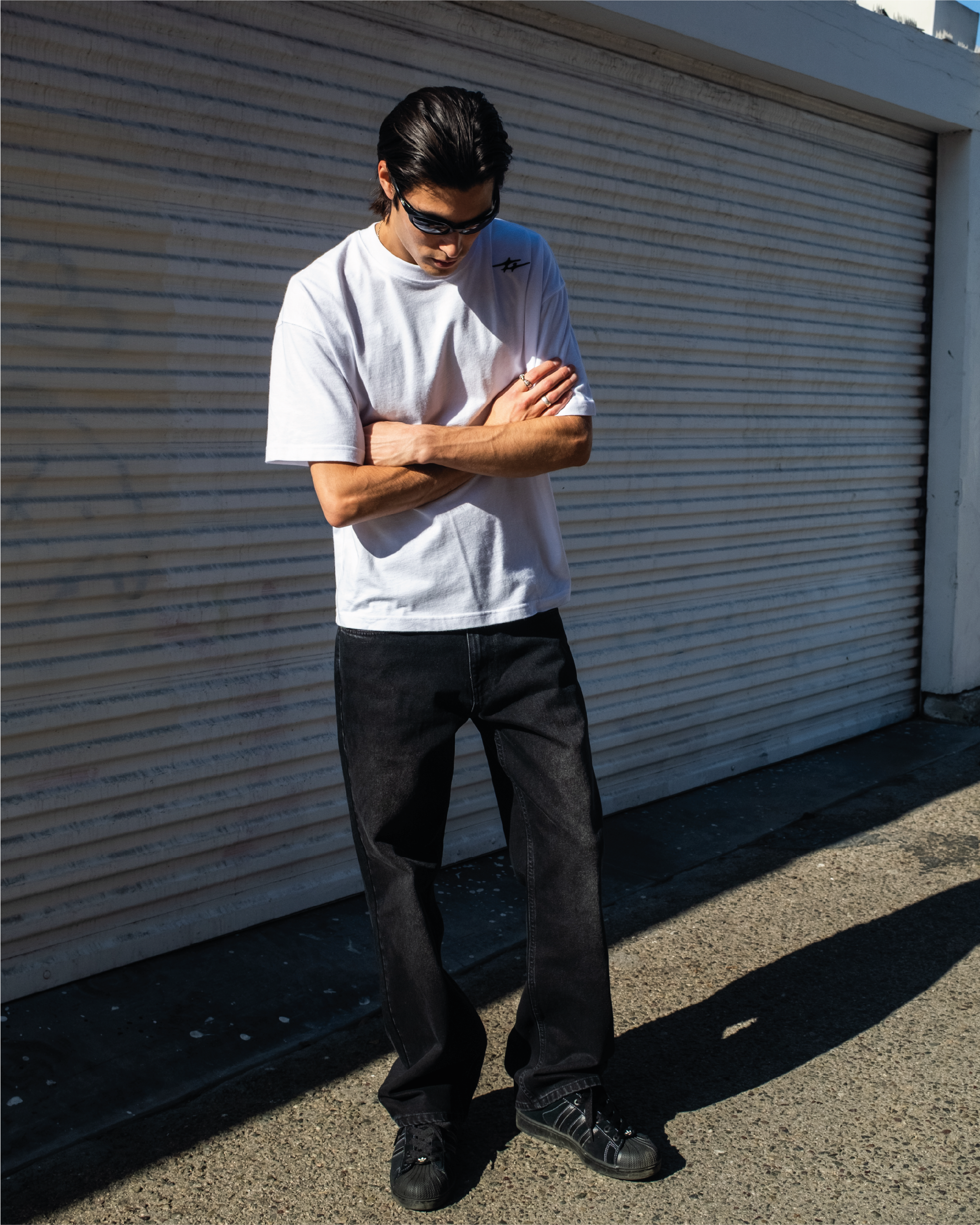 SKIN DENIM WASHED BLACK