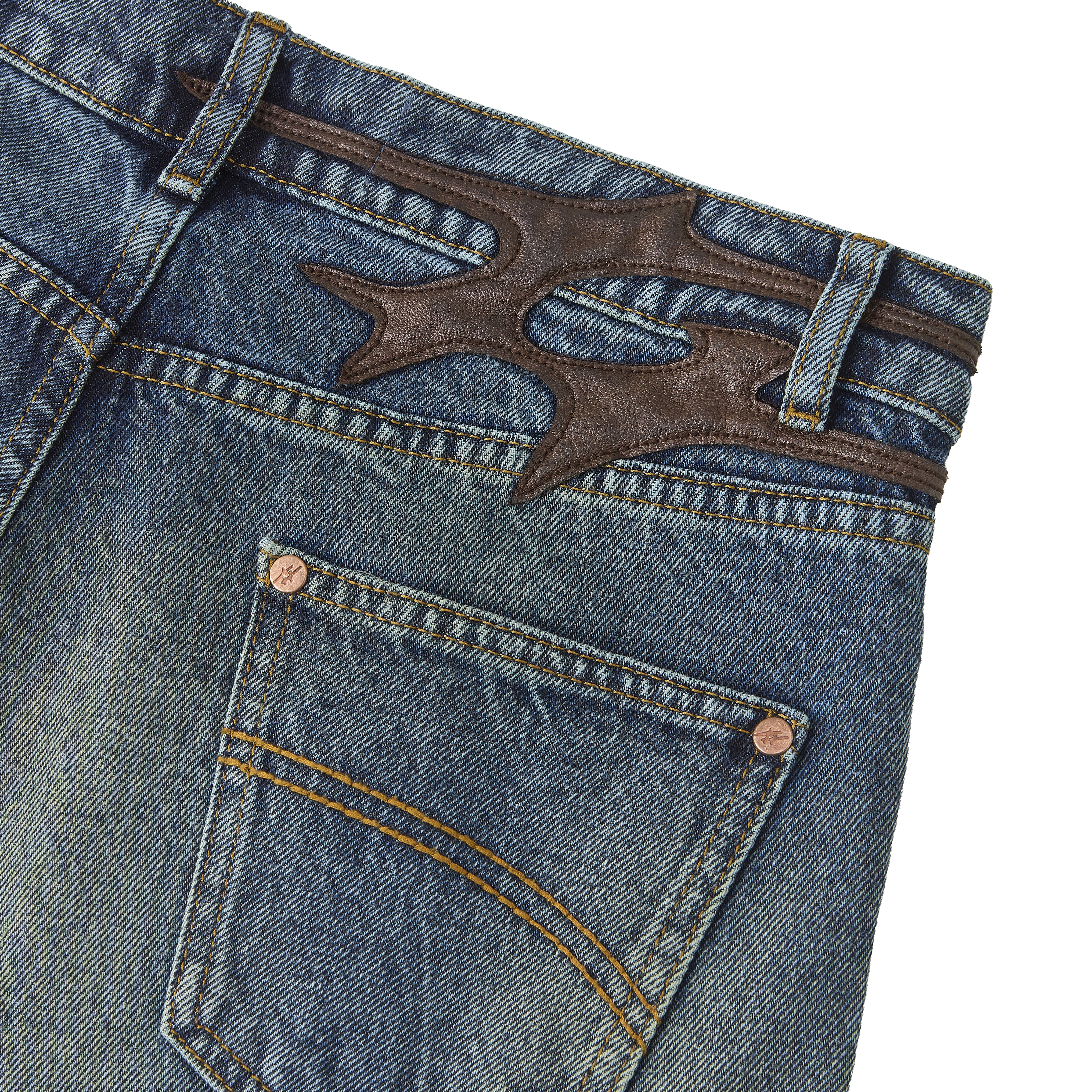 SKIN DENIM WASHED DARK NAVY