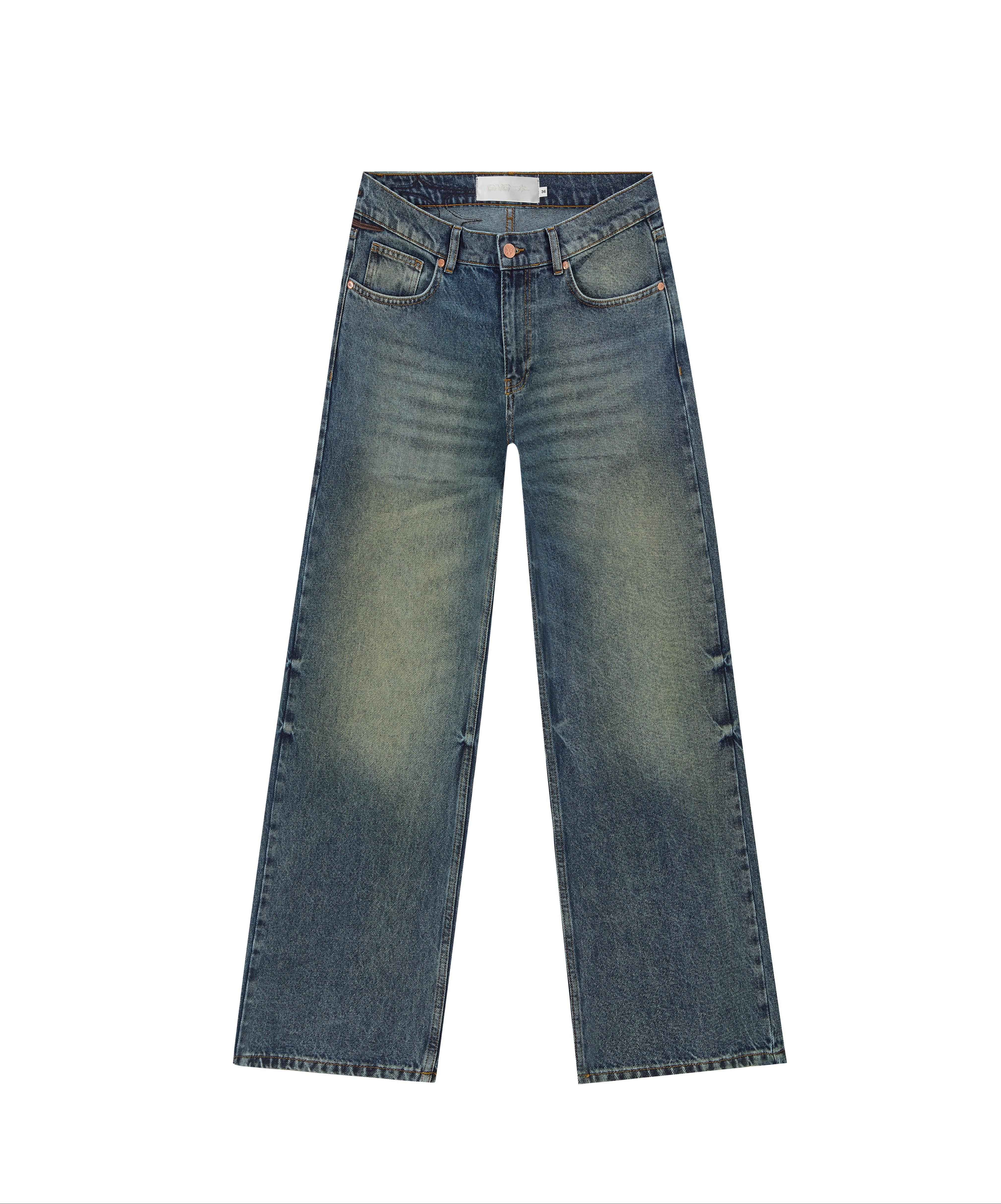 SKIN DENIM WASHED DARK NAVY