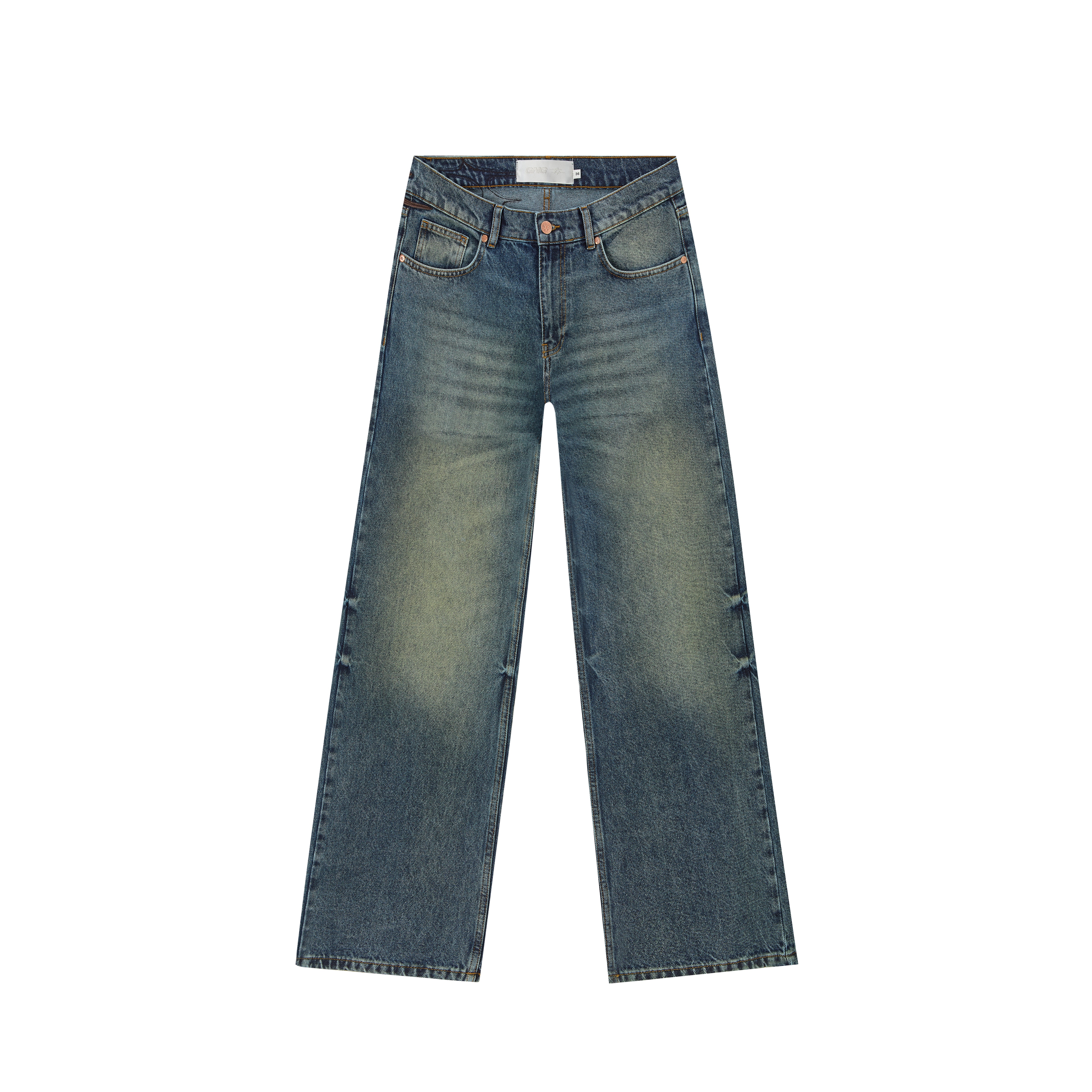 SKIN DENIM WASHED DARK NAVY