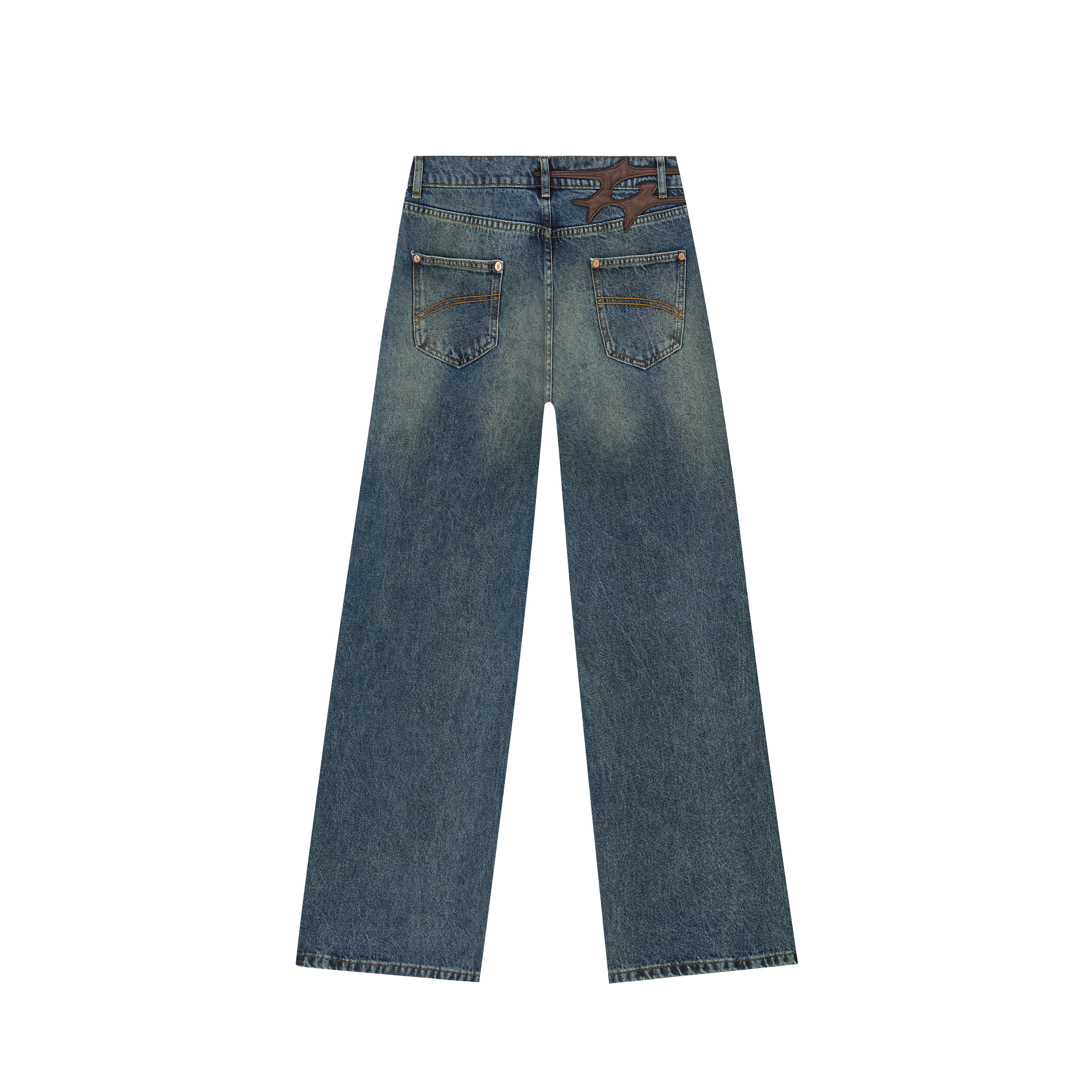 SKIN DENIM WASHED DARK NAVY
