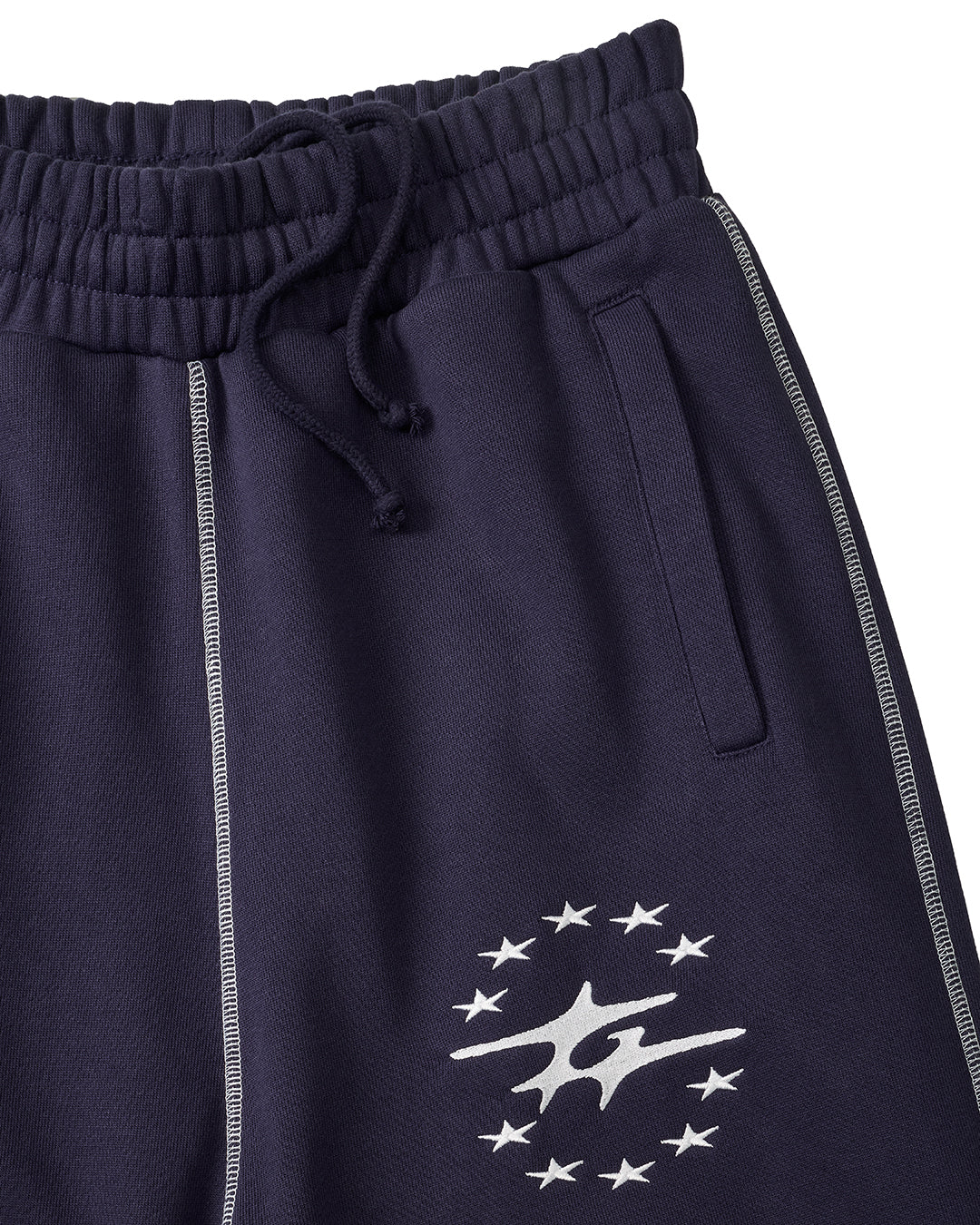 FLATLOCK PANTS NAVY