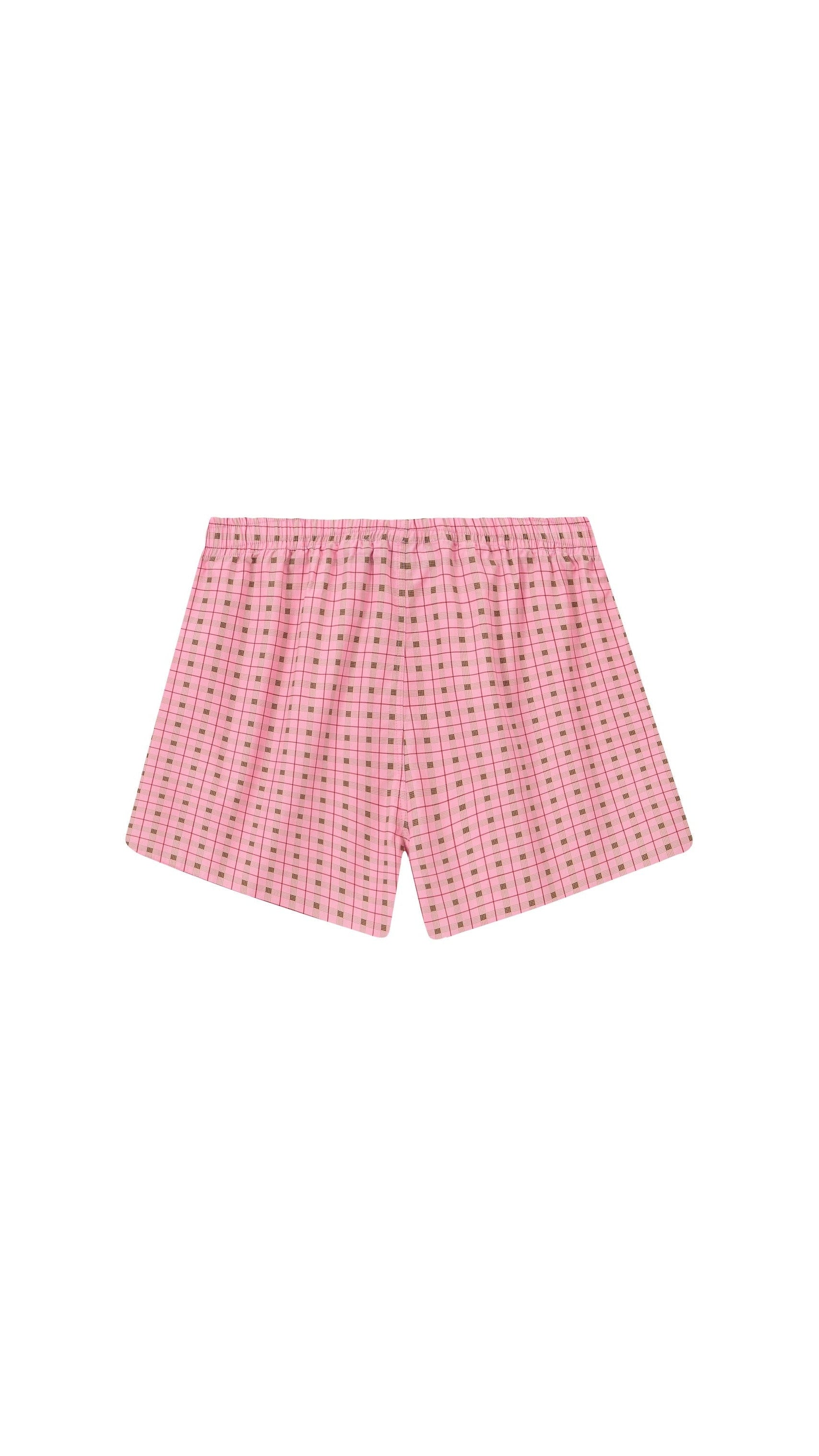 GNG WOVEN BOXER PINK CHECKS