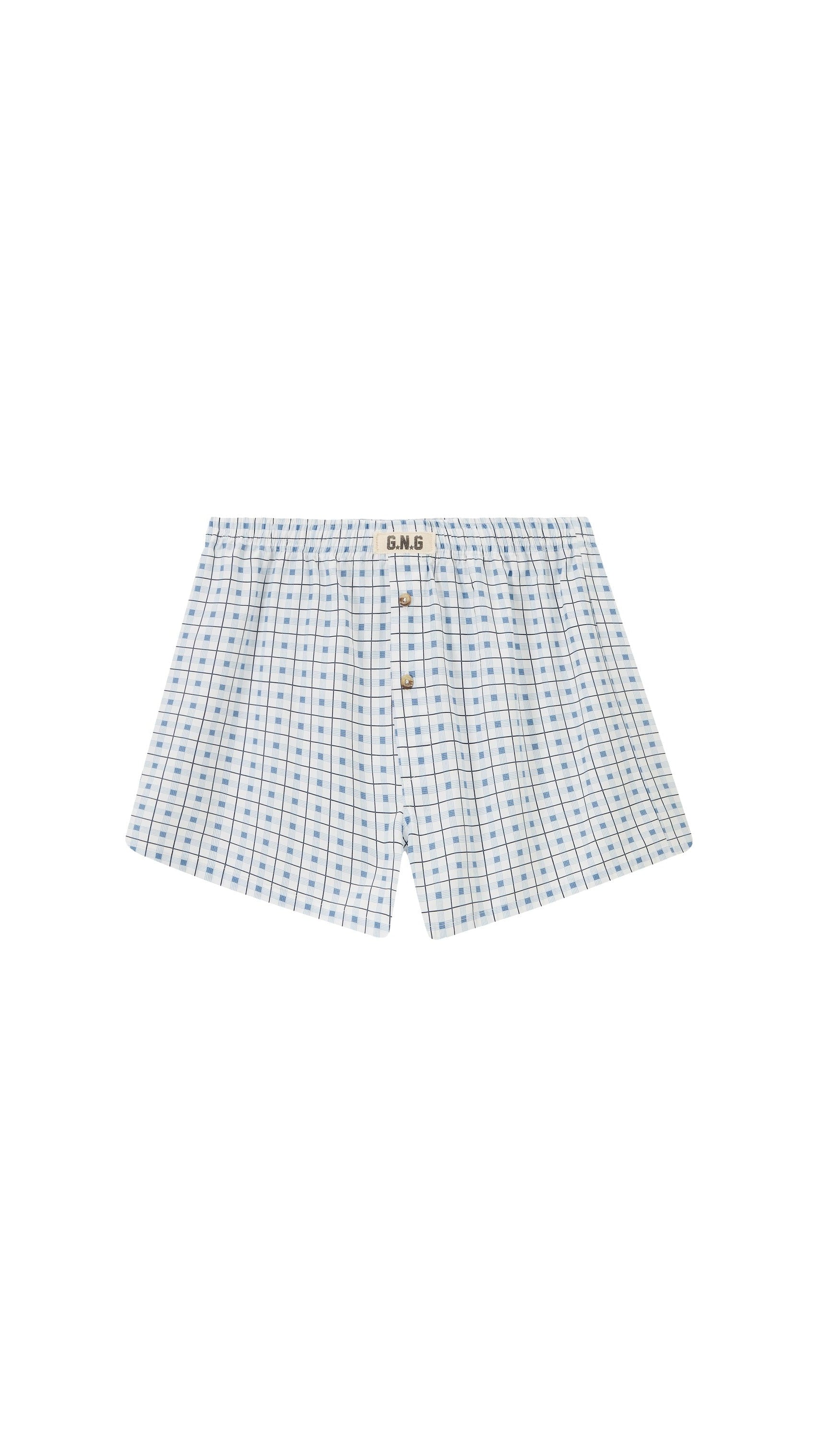 GNG WOVEN BOXER BLUE CHECKS