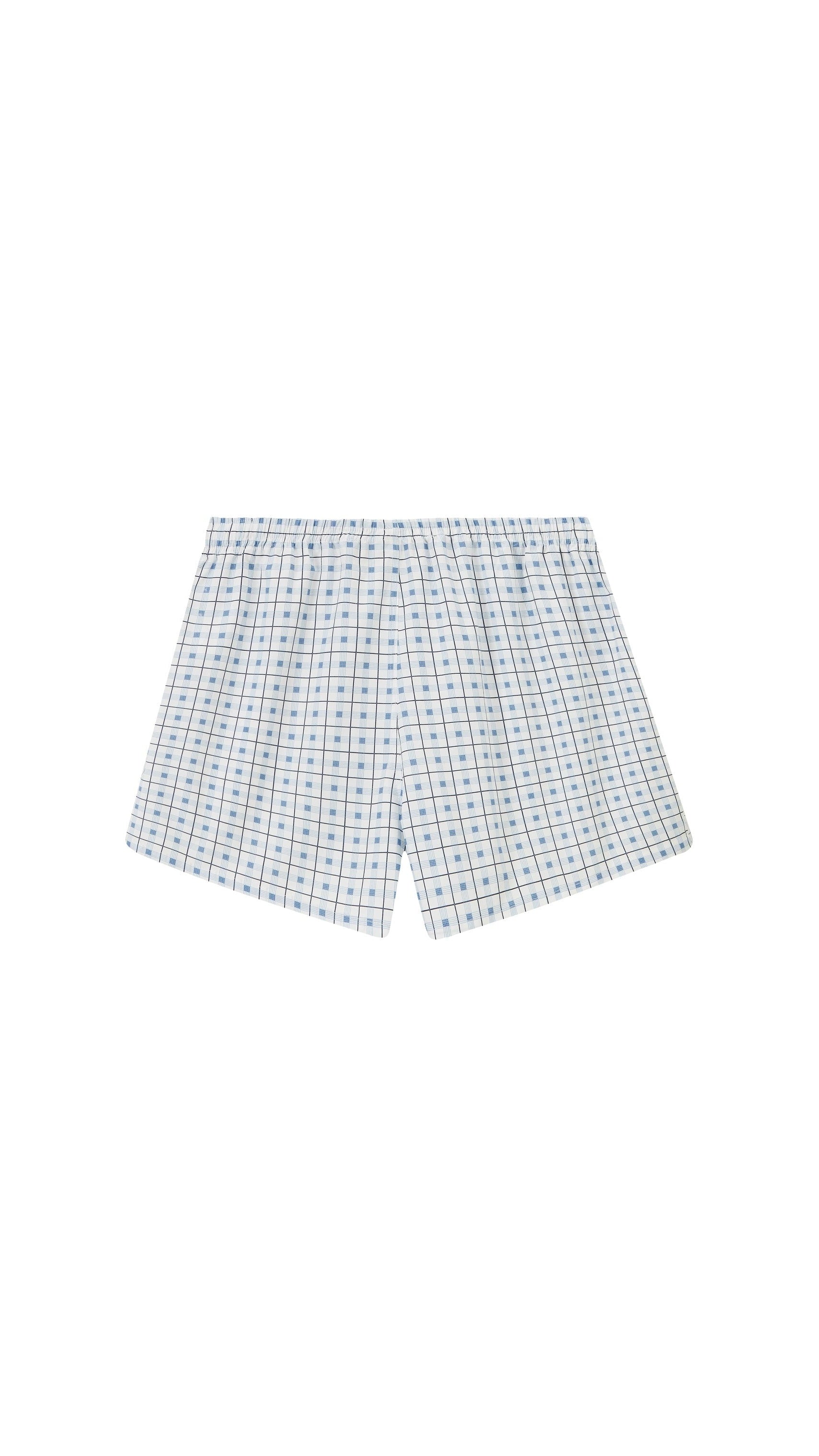 GNG WOVEN BOXER BLUE CHECKS