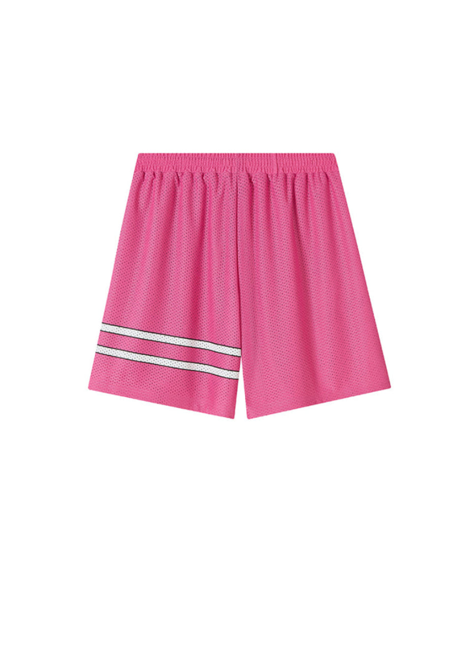 LOGO MESH SHORTS FUCSIA